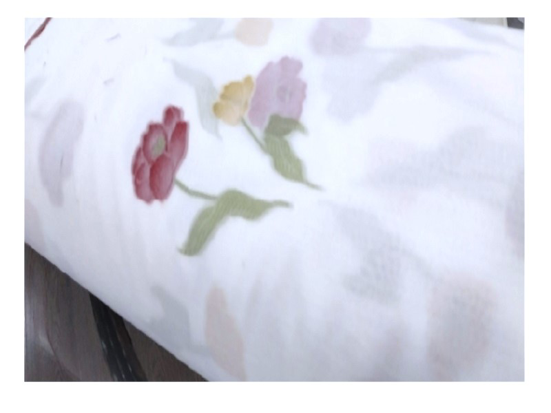 Taç  Tül Perde-Çicek Desenli