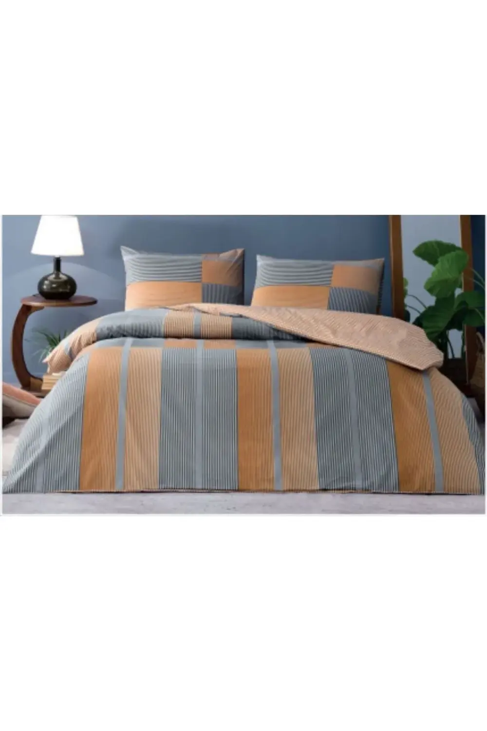 TAÇ YENİ SEZON ÇİFT KİŞİLİK NEVRESİM TAKIMI MİLES TURUNCU