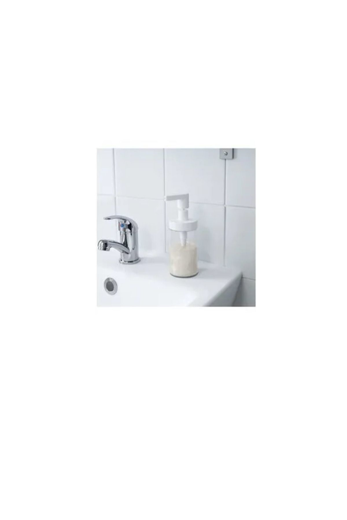 İkea Tackan Sivi Sabunluk Mutfak Beyaz