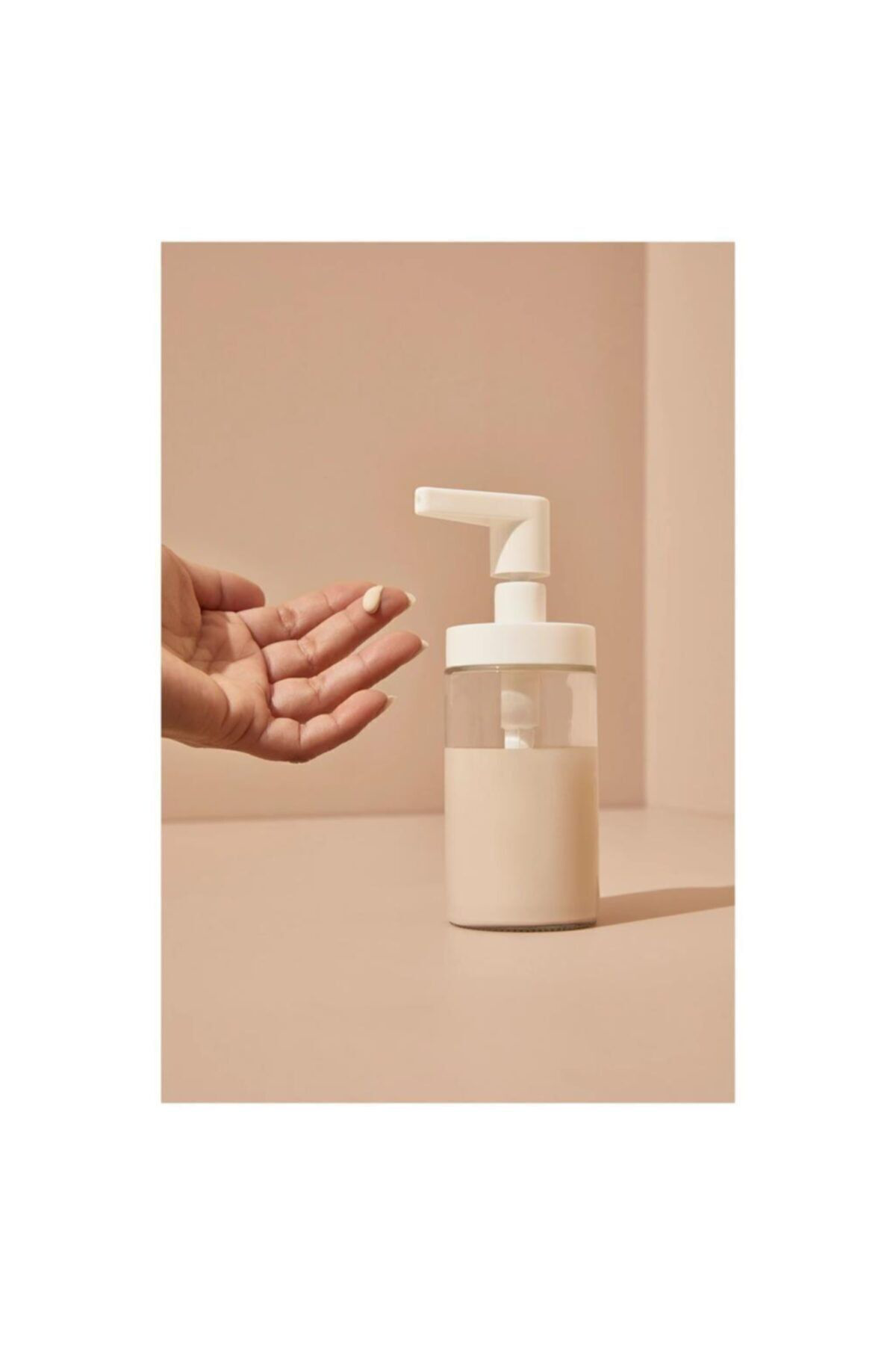 İkea Tackan Sivi Sabunluk Cam Beyaz Başlikli