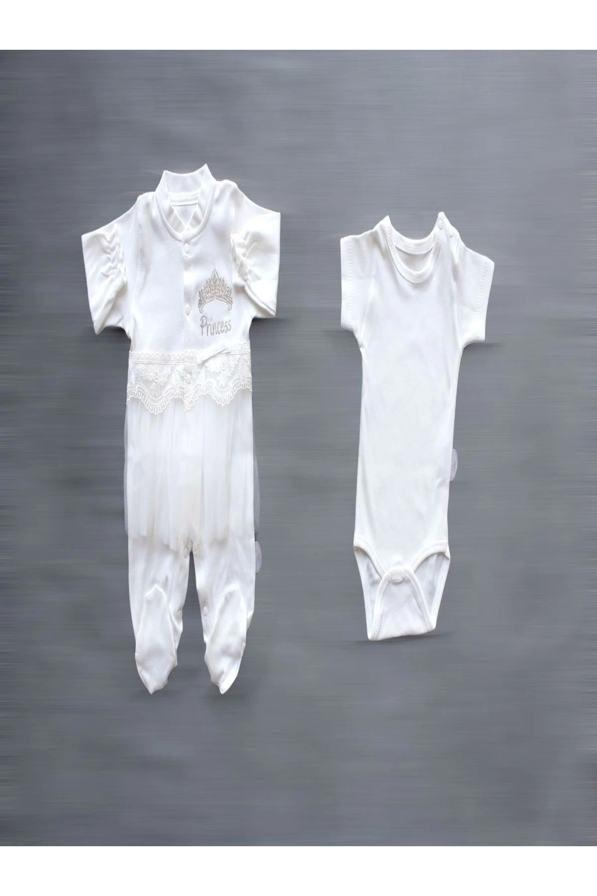 Babybird Taçli Prensesim Nakişli %100 Cotton Antibakteriyel 10Lu Zibin Tak