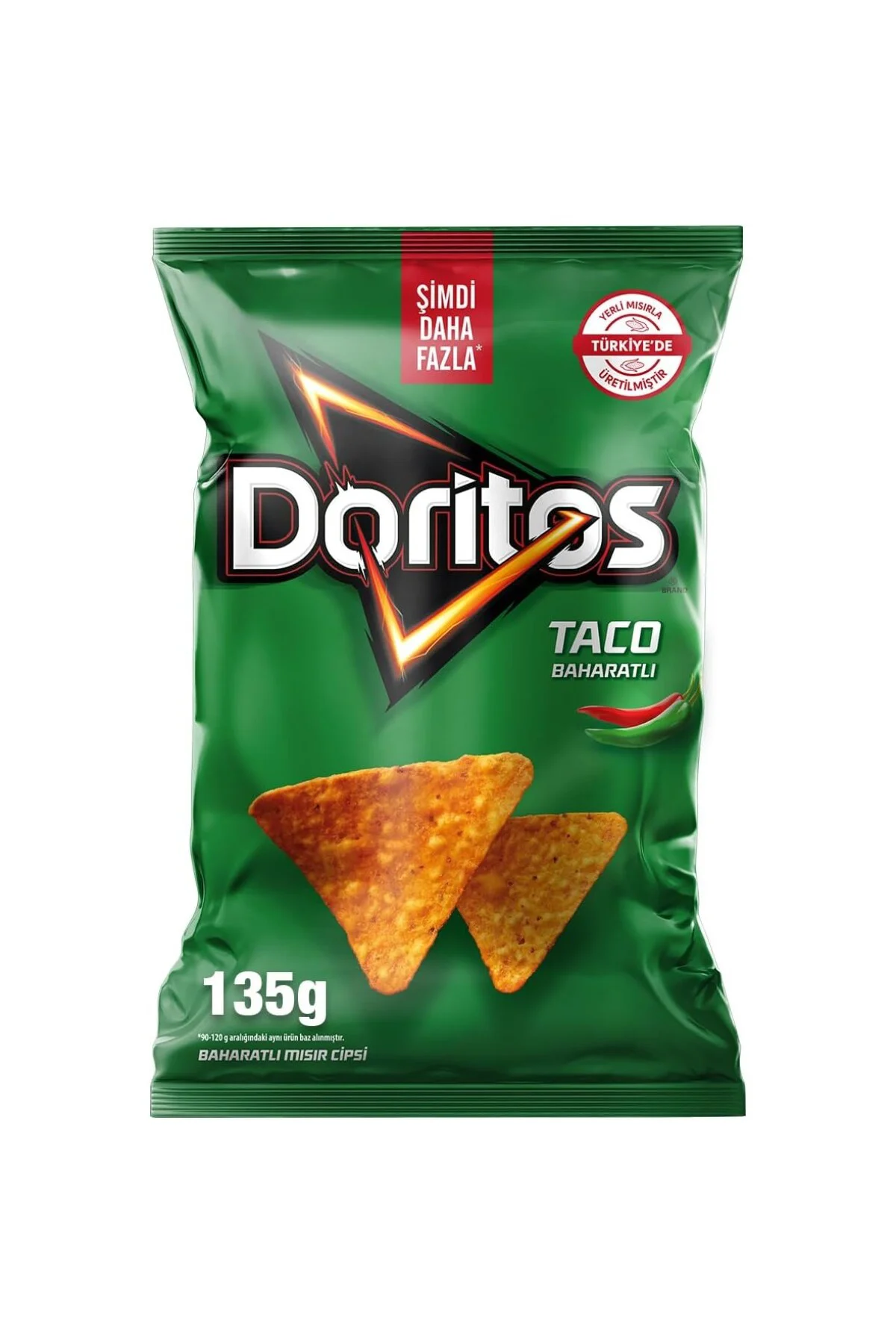 Taco Baharatlı Mısır Cipsi Süper Boy 135 g