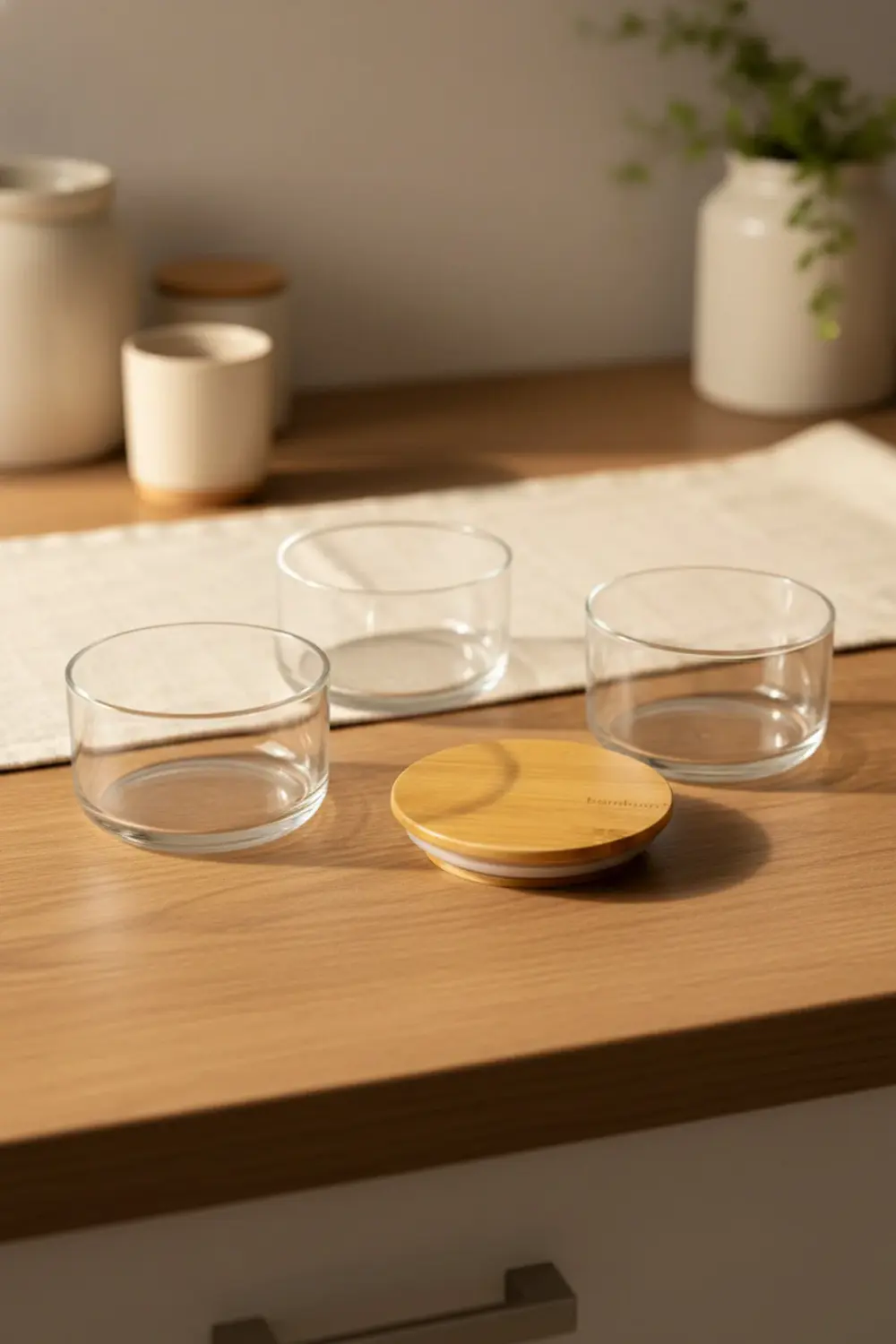 Tade - 3 Katlı Cam Saklama Kabı