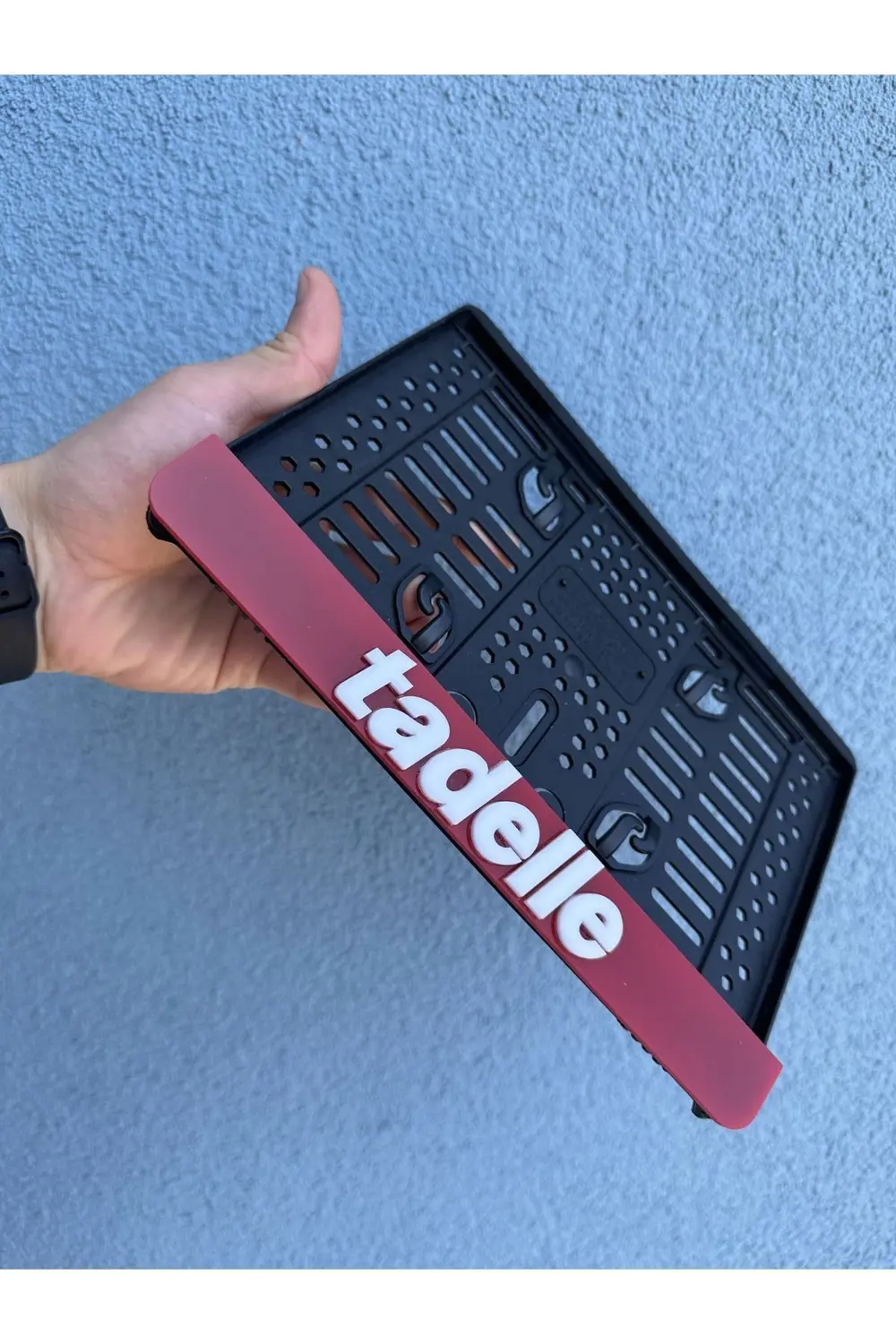 Tadelle 3d Kabrtmalı Pleksi Motor Plakalığı