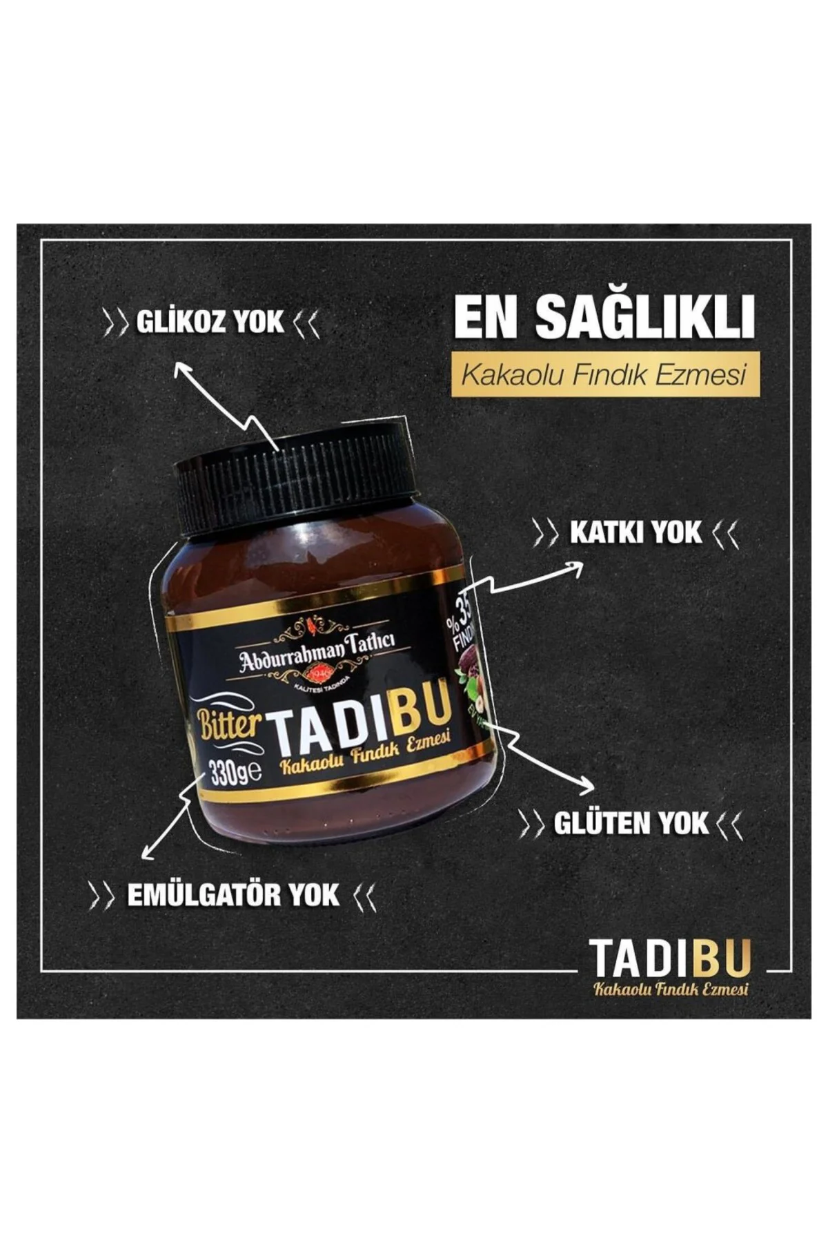 Tadıbu Kakaolu Fındık Ezmesi 330 Gr