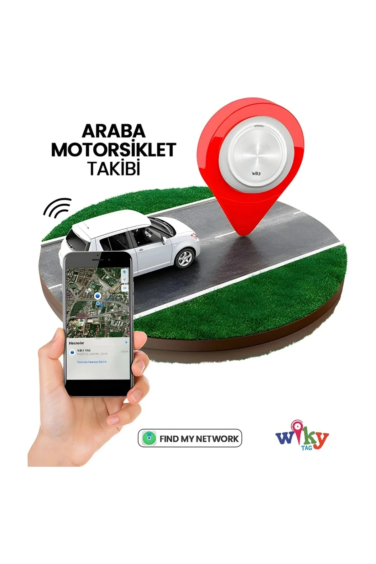 Tag Çocuk Smart Airtag Pembe - Akıllı Konum Takip Cihazı (APPLE UYUMLU)