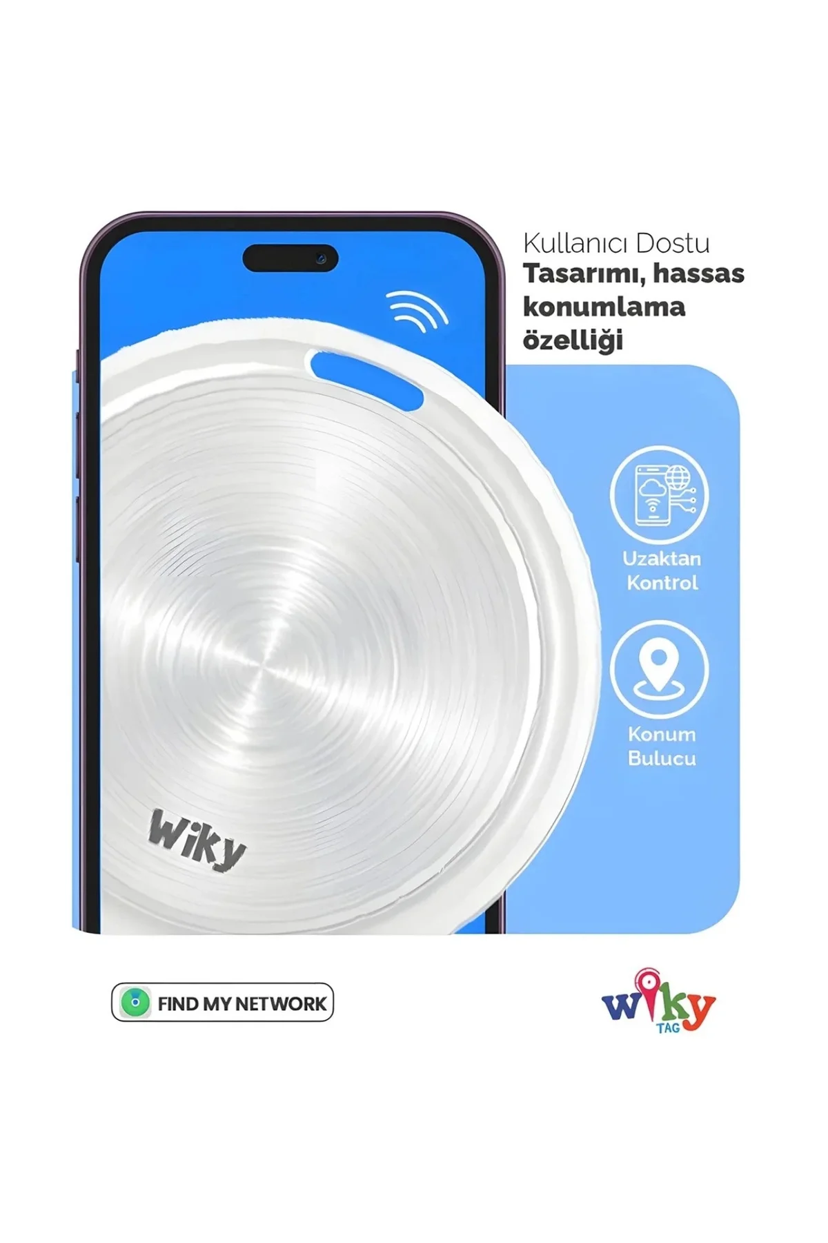 Tag Çocuk Smart Airtag Pembe - Akıllı Konum Takip Cihazı (APPLE UYUMLU)