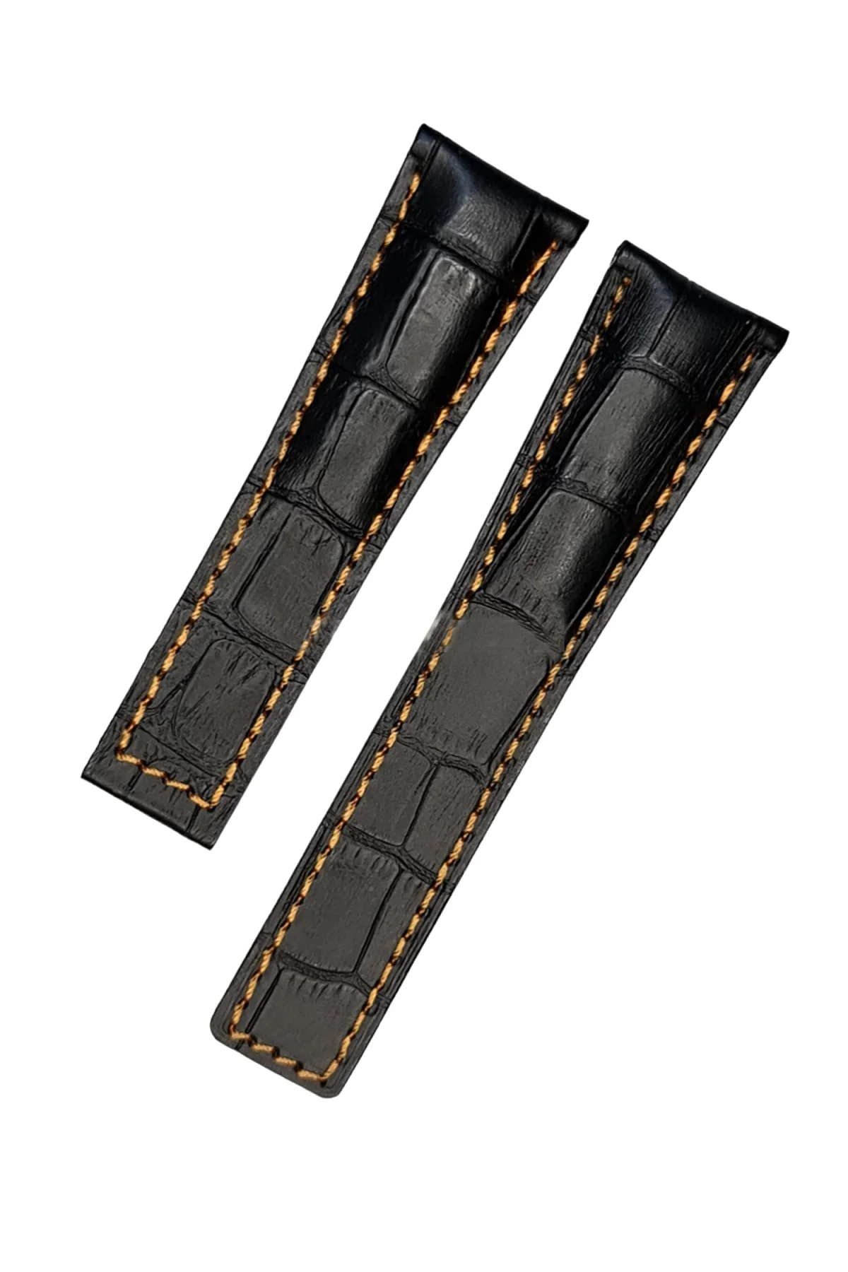 Tag-heuer Uyumlu Turuncu-< 16 >dikisli-22x18 Mm-deri-saat-kordonu