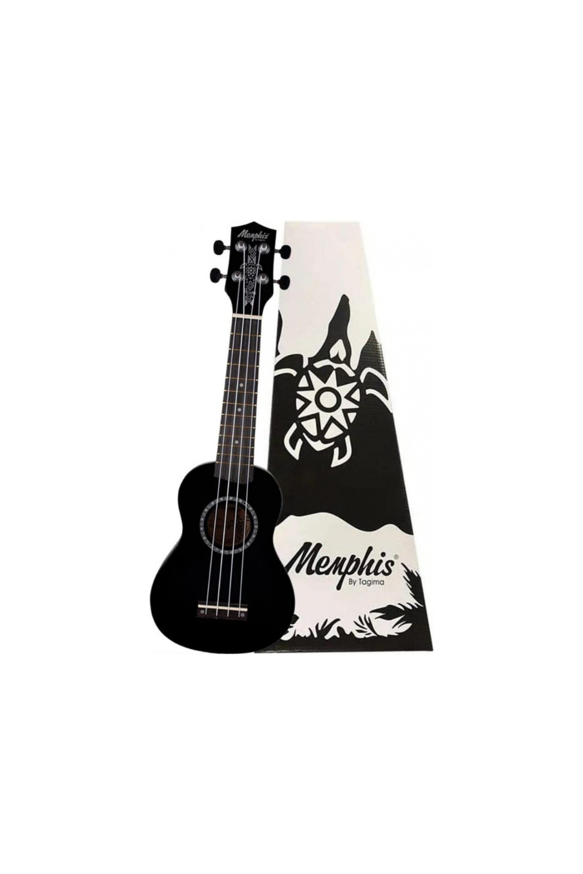 Memphis Tagima Honu Mhs-20Bk Soprano Ukulele