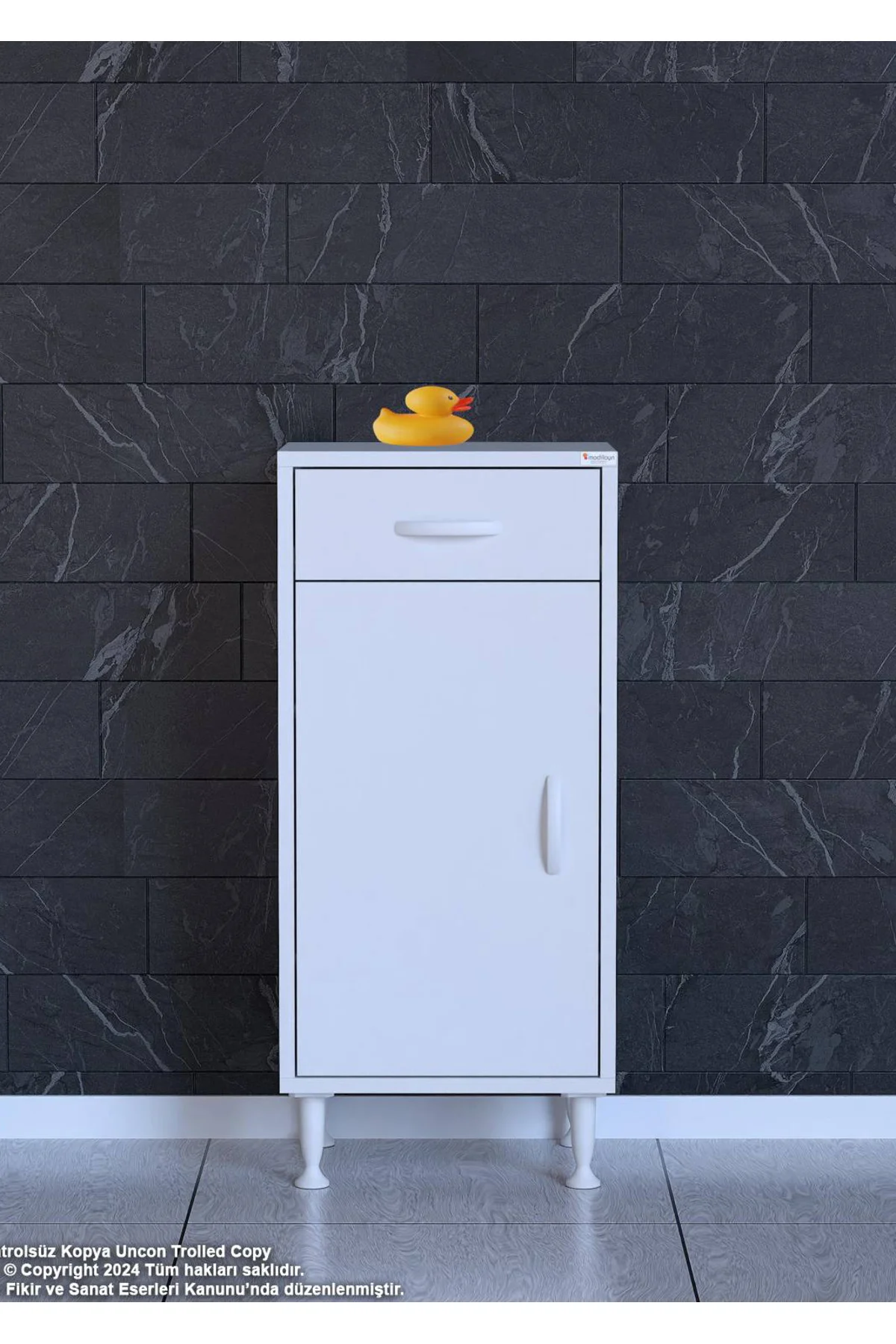 Taha 35 cm 3 Bölmeli Beyaz Çok Amaçlı Dolap 2 Raflı Banyo Mutfak Taha 35 cm 3 Bölmeli Beyaz Çok Amaçlı Dolap 2 Raflı Banyo Mutfak