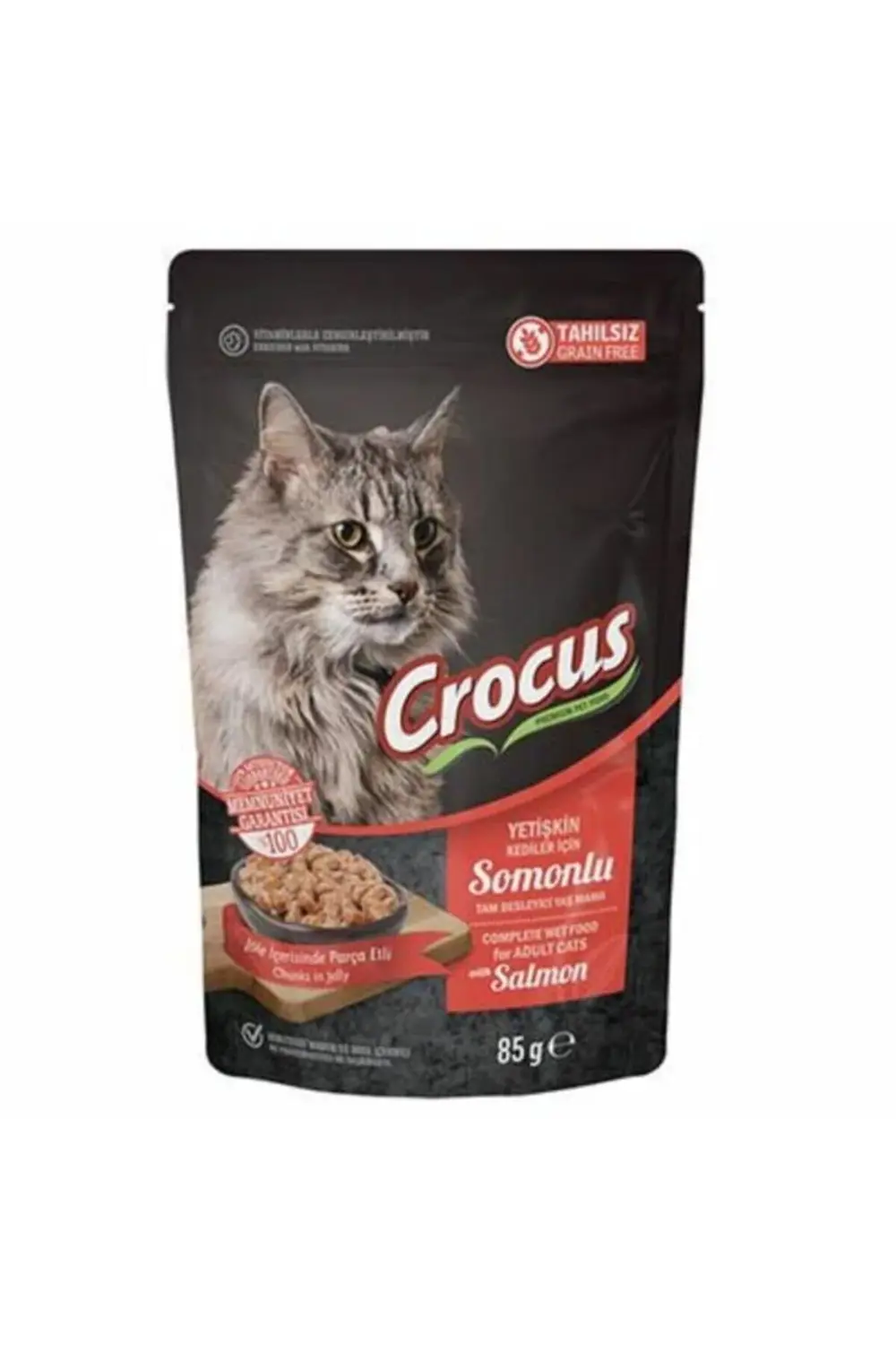Tahılsız Pouch Jöleli Somonlu Yavru Konserve Kedi Maması 85 Gr -