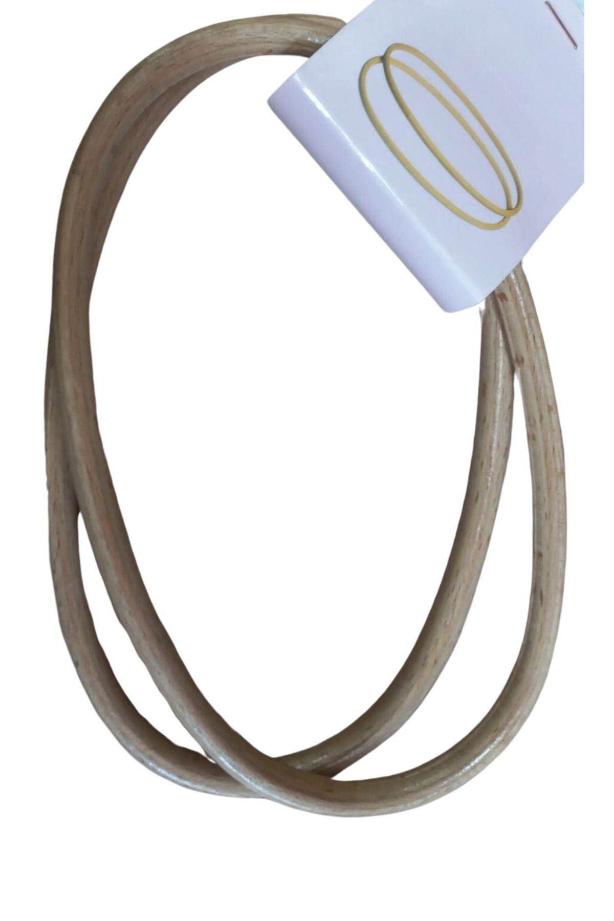 P Parla Tahta Çanta Sapi 17 Cm Oval