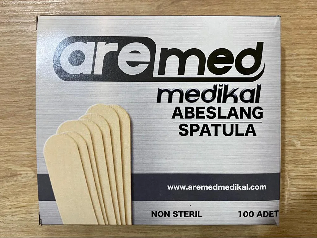 Tahta Dil Basacağı Abeslang - 100'lü Kutu Diş Hekimliği & Medikal Kullanım