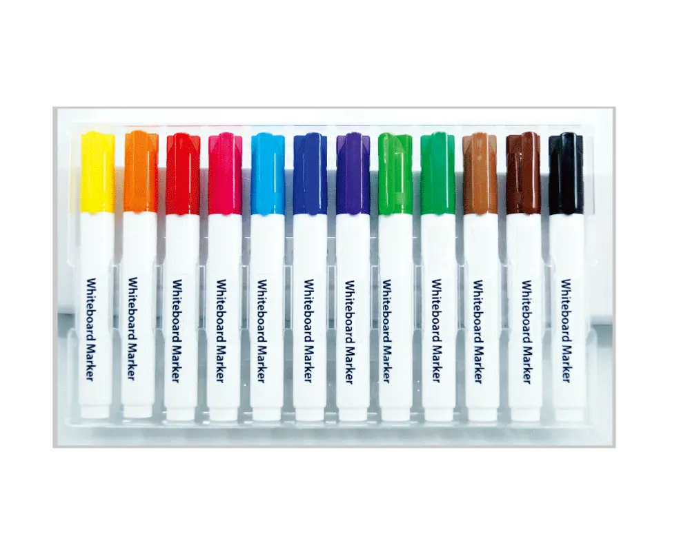 Tahta Kalemi Beyaz Tahta Kalemi Set - 12 Renk