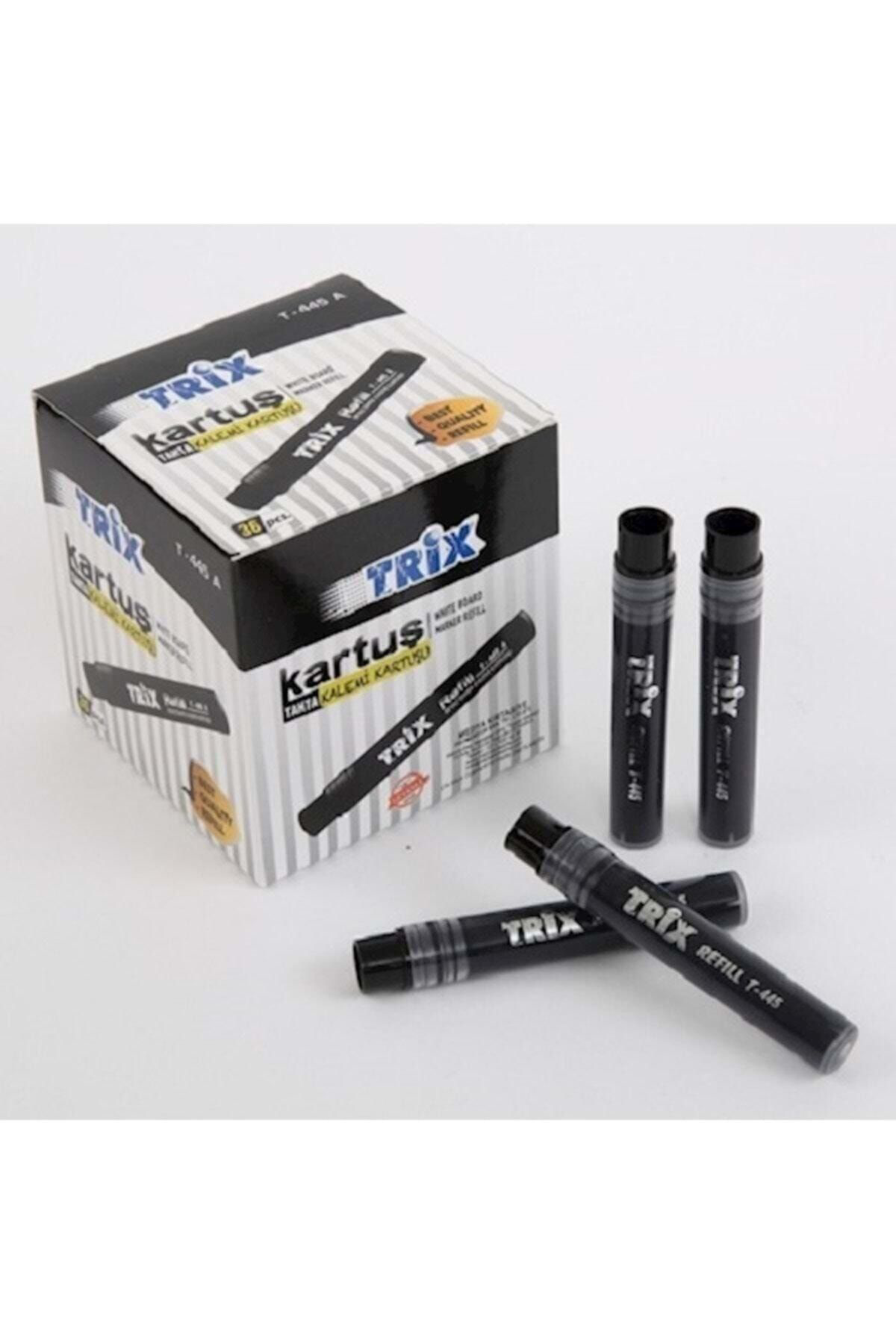 Trix Tahta Kalemi Kartuşu Mürekkebi Siyah 36 Adet