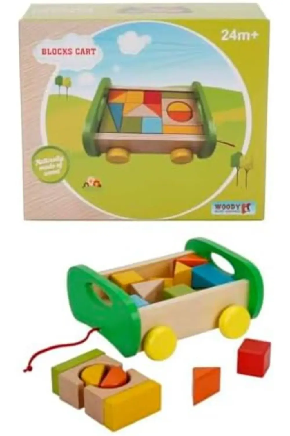 Tahta Oyuncak Çekme Araba 395519