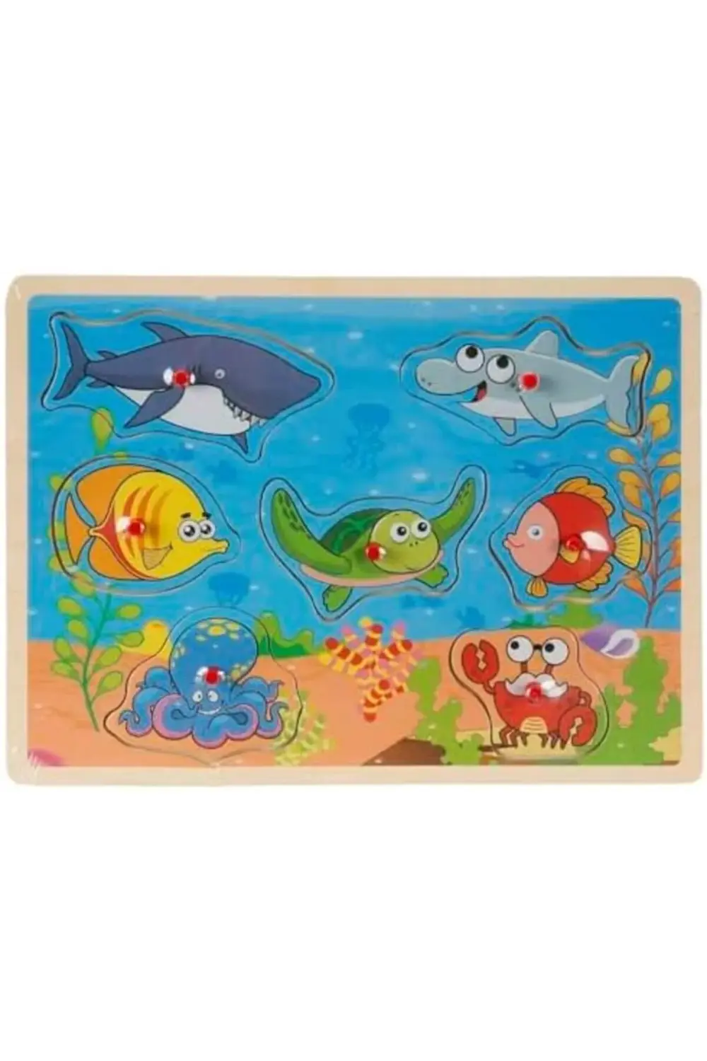Tahta Puzzle Deniz Hayvanları 7 Parça 395519