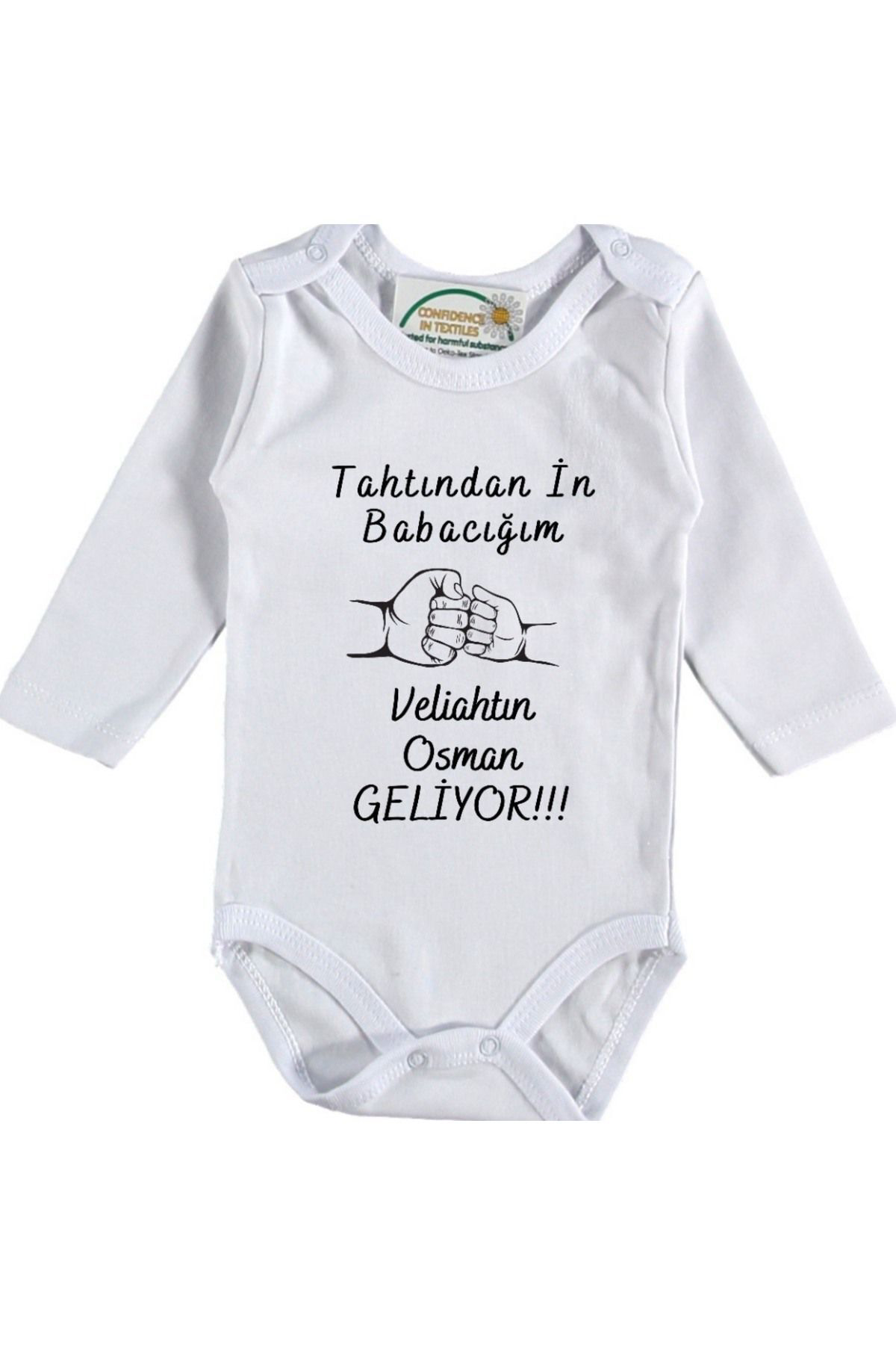 Tahtından in babacım Veliahtın Geliyor Yazılı Bebek Zıbın Fiyatı, Yorumları ve Özellikleri