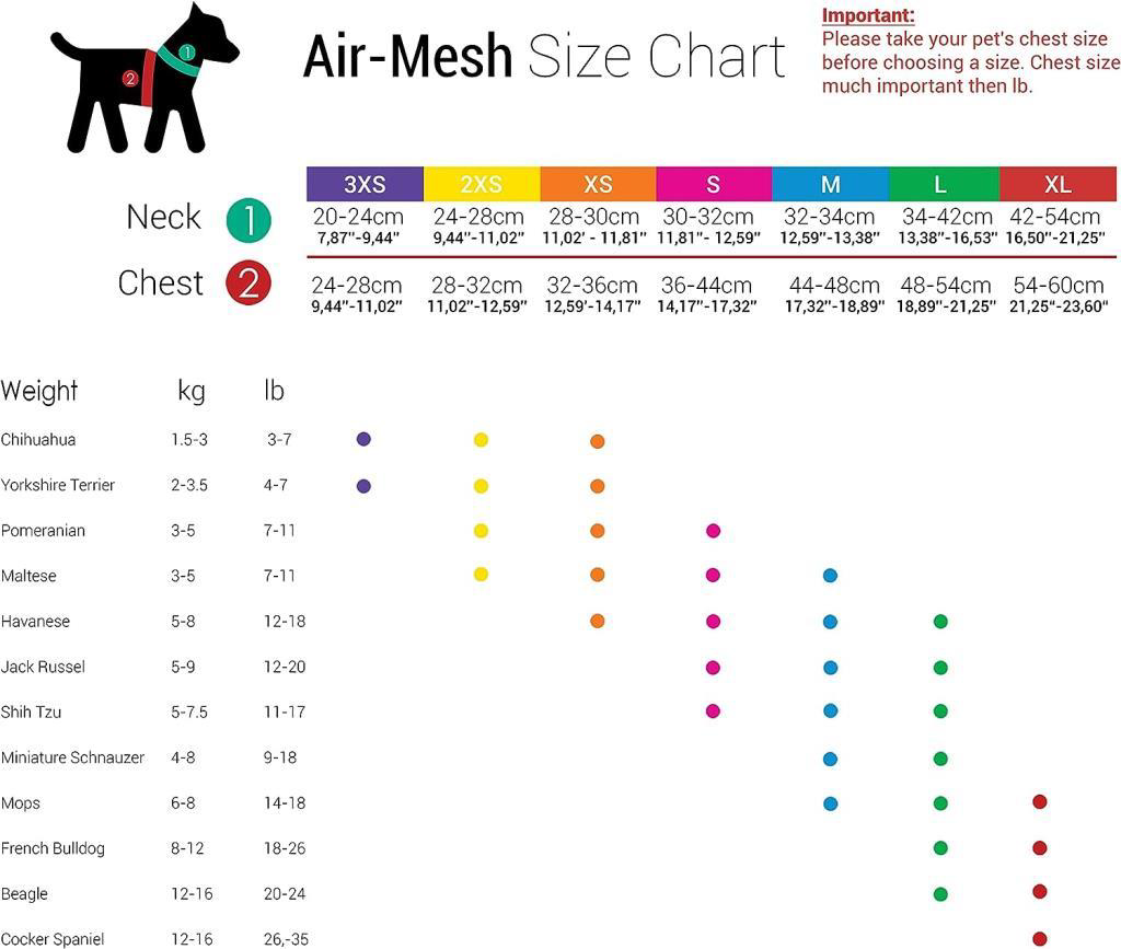 Tailpetz Air Mesh Harness Göğüs Tasması Lilac 3XSmall