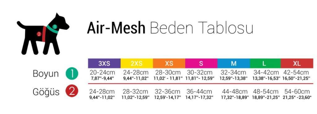 Tailpetz Air Mesh Harness Göğüs Tasması Brown 2XSmall