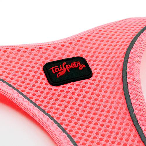 Tailpetz Air Mesh Harness Göğüs Tasması Neon Pembe Large