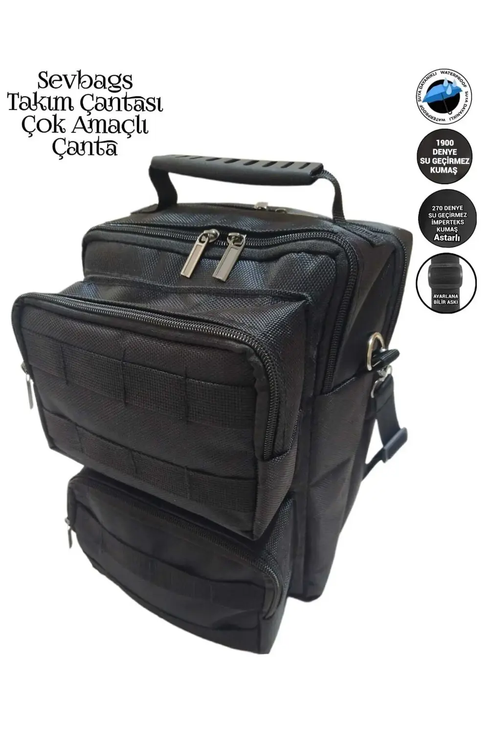 Takım Çantası 4 Bölmeli Çapraz Askılı Çok Amaçlı Çanta