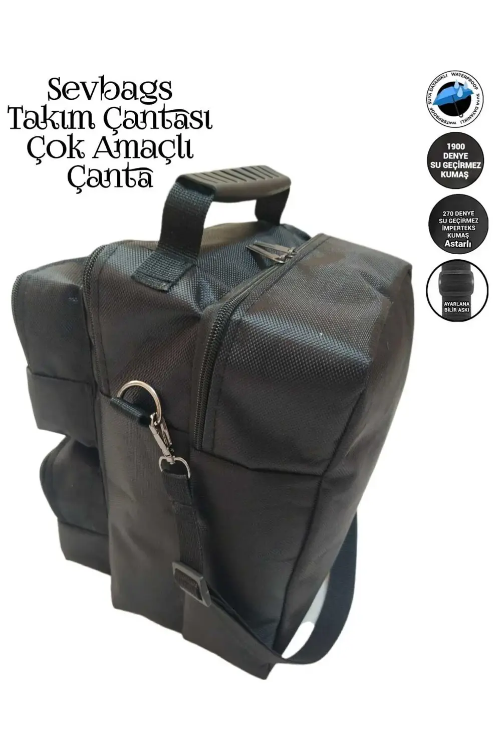 Takım Çantası 4 Bölmeli Çapraz Askılı Çok Amaçlı Çanta
