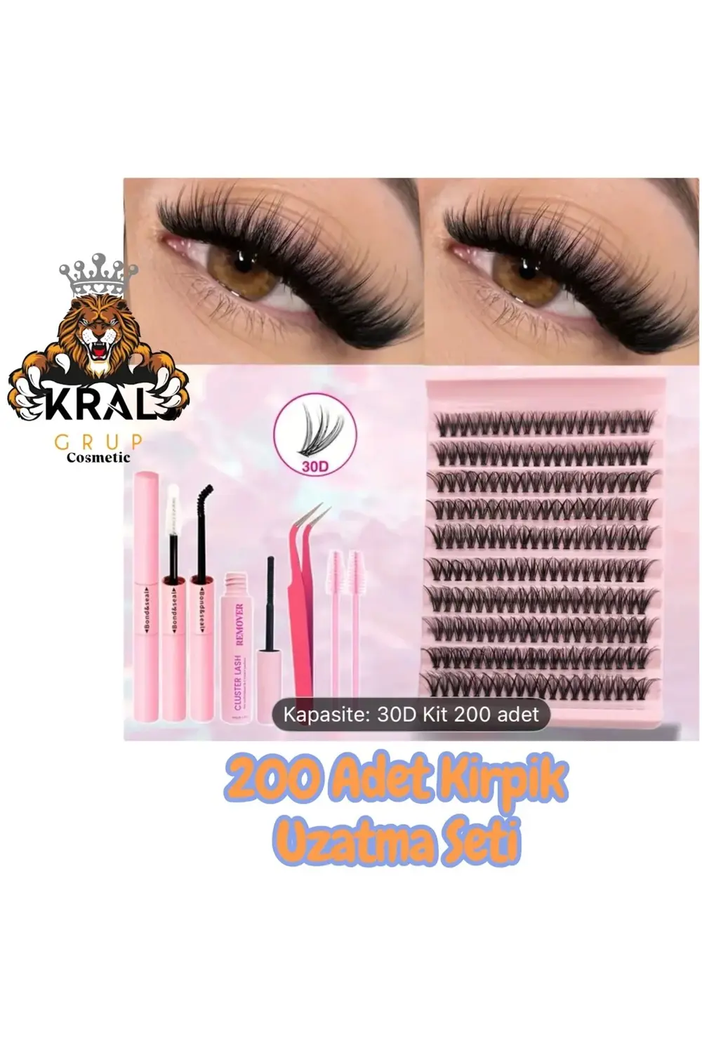 Takma Kirpik Seti, Cımbız Ve Kirpik Fırçasıyla, Kirpik Kitİ, Yapı