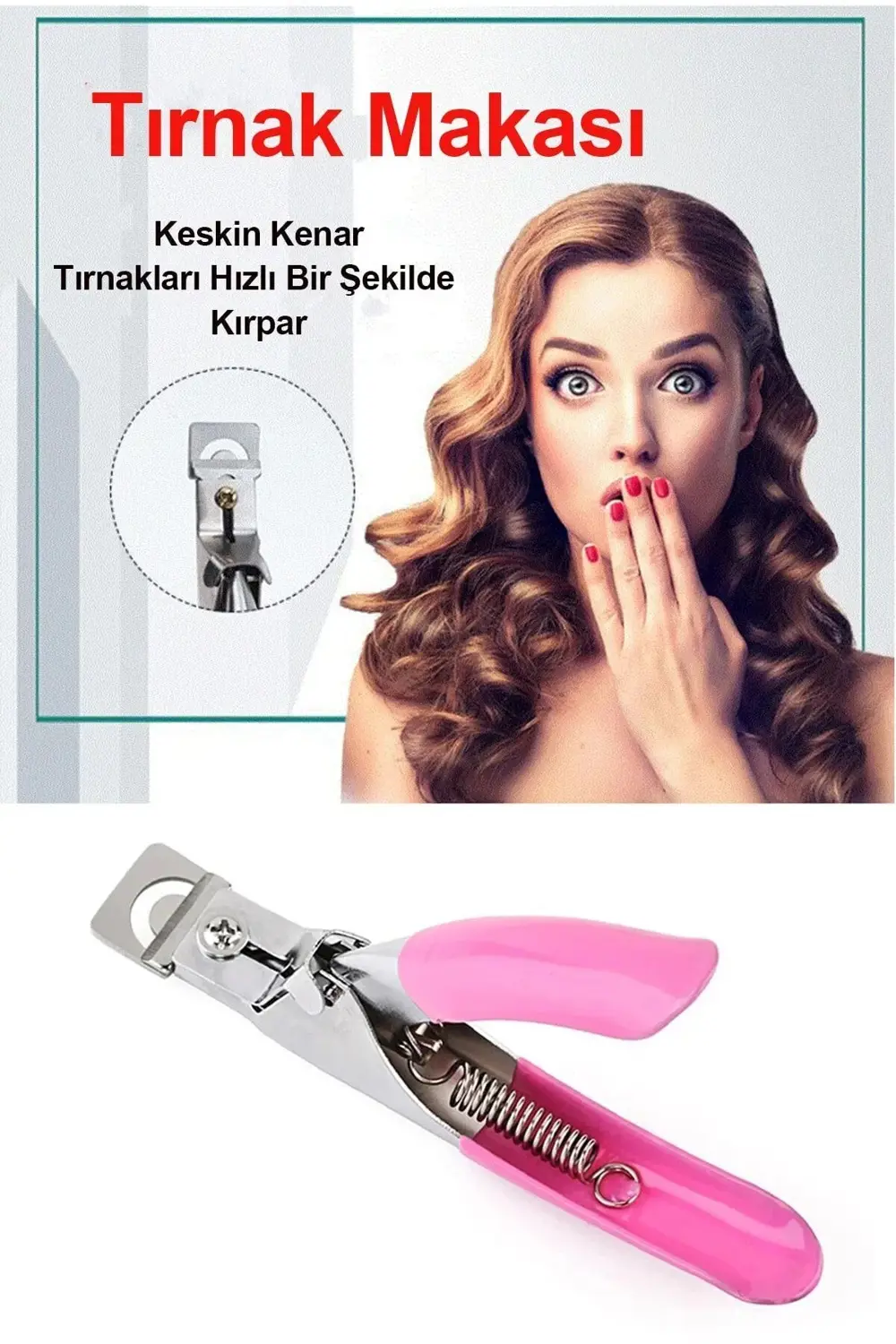 Takma Tırnak Protez Tırnak Pens Kesici Ayarlayıcı Giyotin