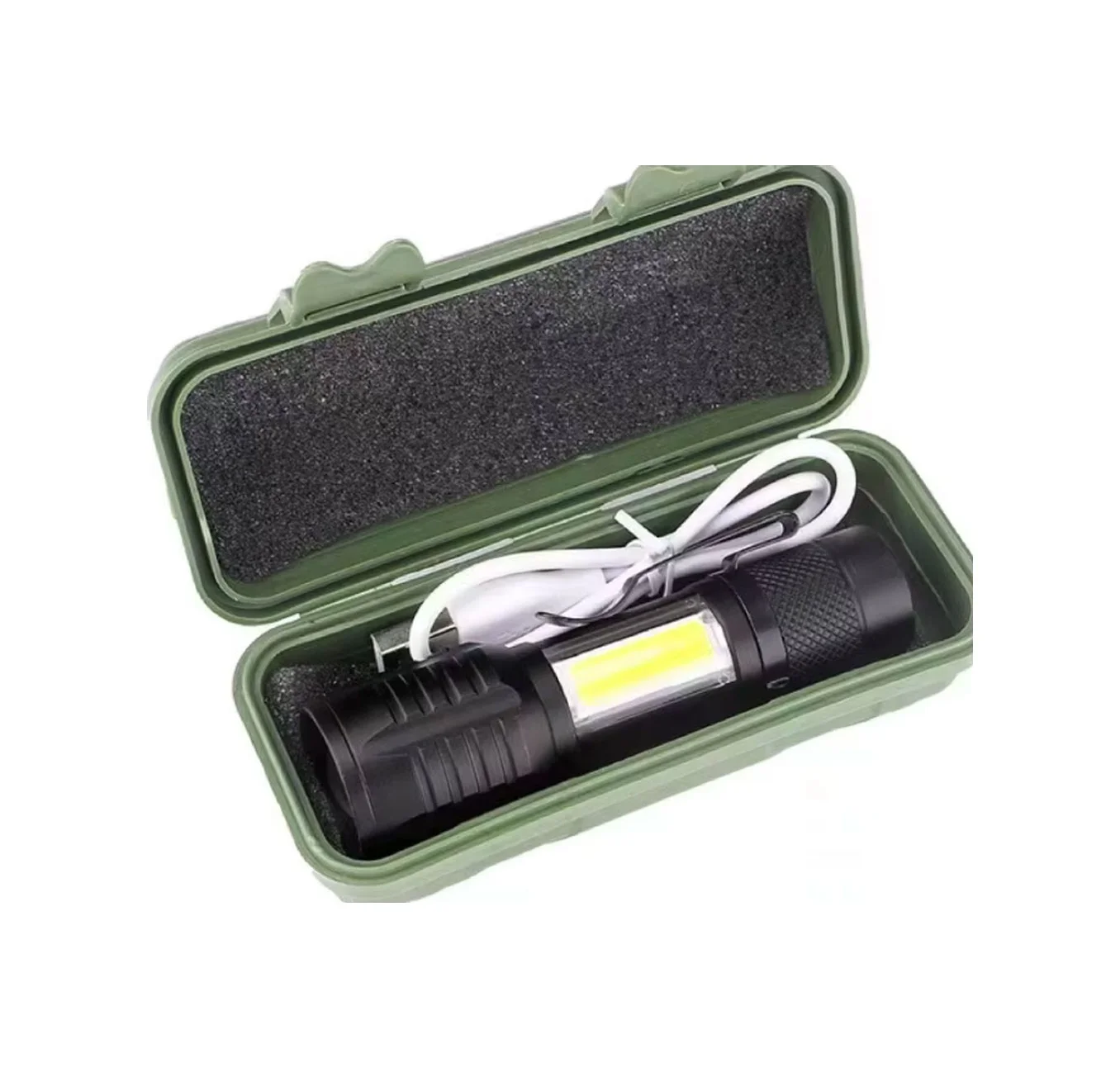 Taktik El Feneri Usb Şarj Edilebilir Kamp Feneri Cob Zumlanabilir Mini Taşınabilir El Feneri Ws-5454 Diğer
