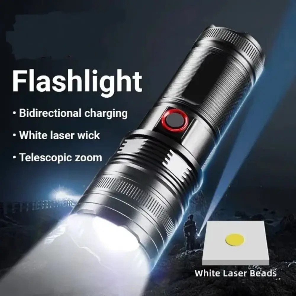 Taktik LED El Feneri 2000m, Güçlü Uzun Menzilli LED El Feneri XA-