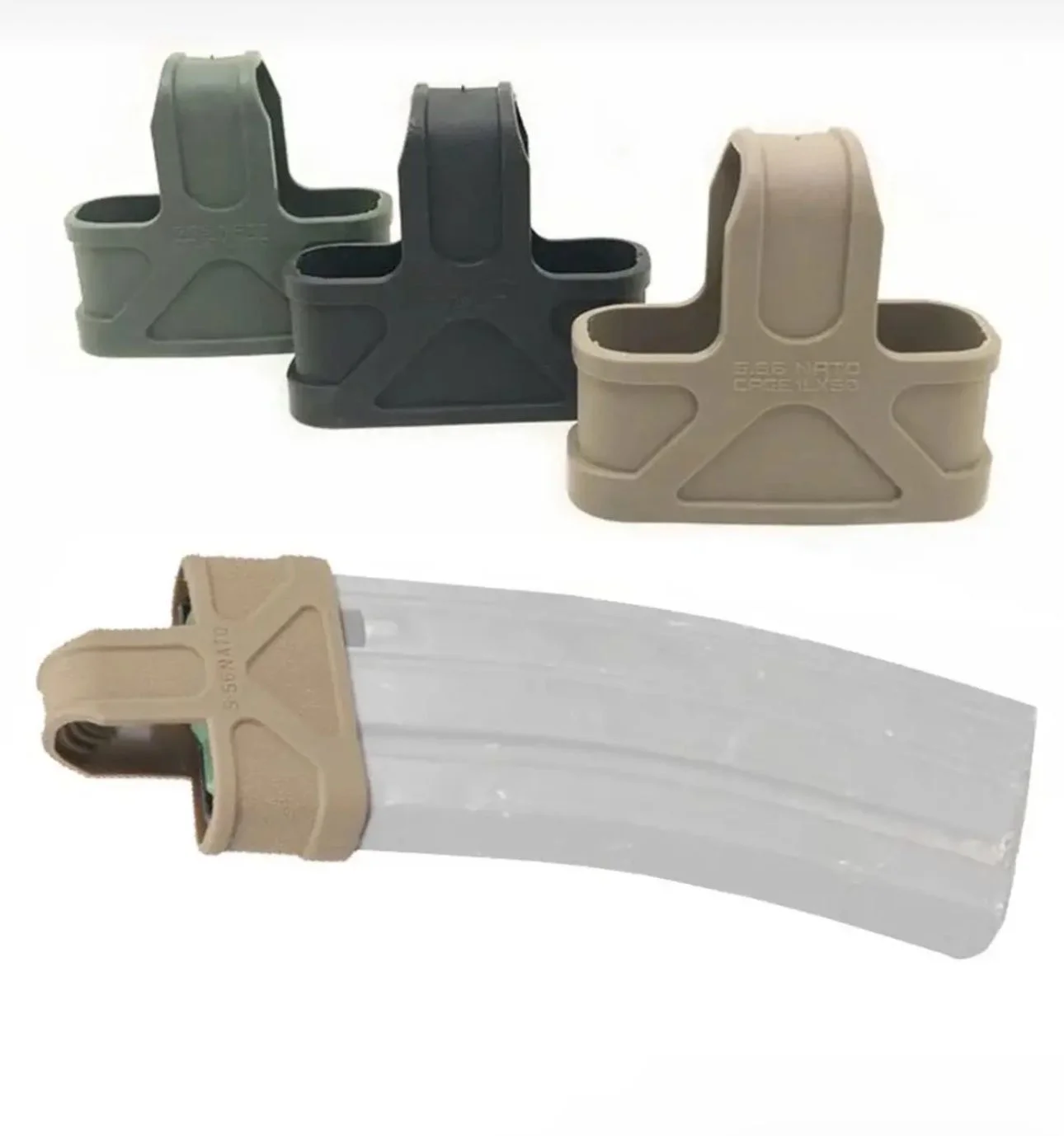 Taktik M4/M16 Hızlı Şarjör Çekme Kauçuk Kılıf 5.56 Mag