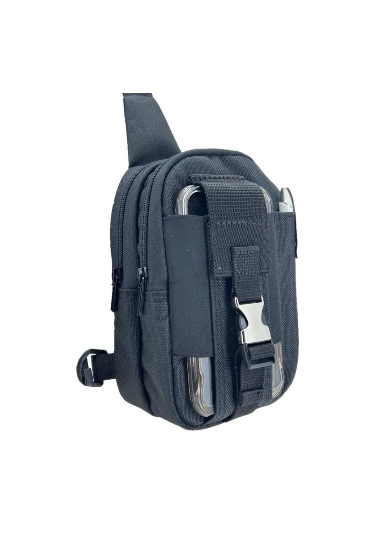 Taktikal 610D Cordura Göğüs ve Sırt Çantası Siyah