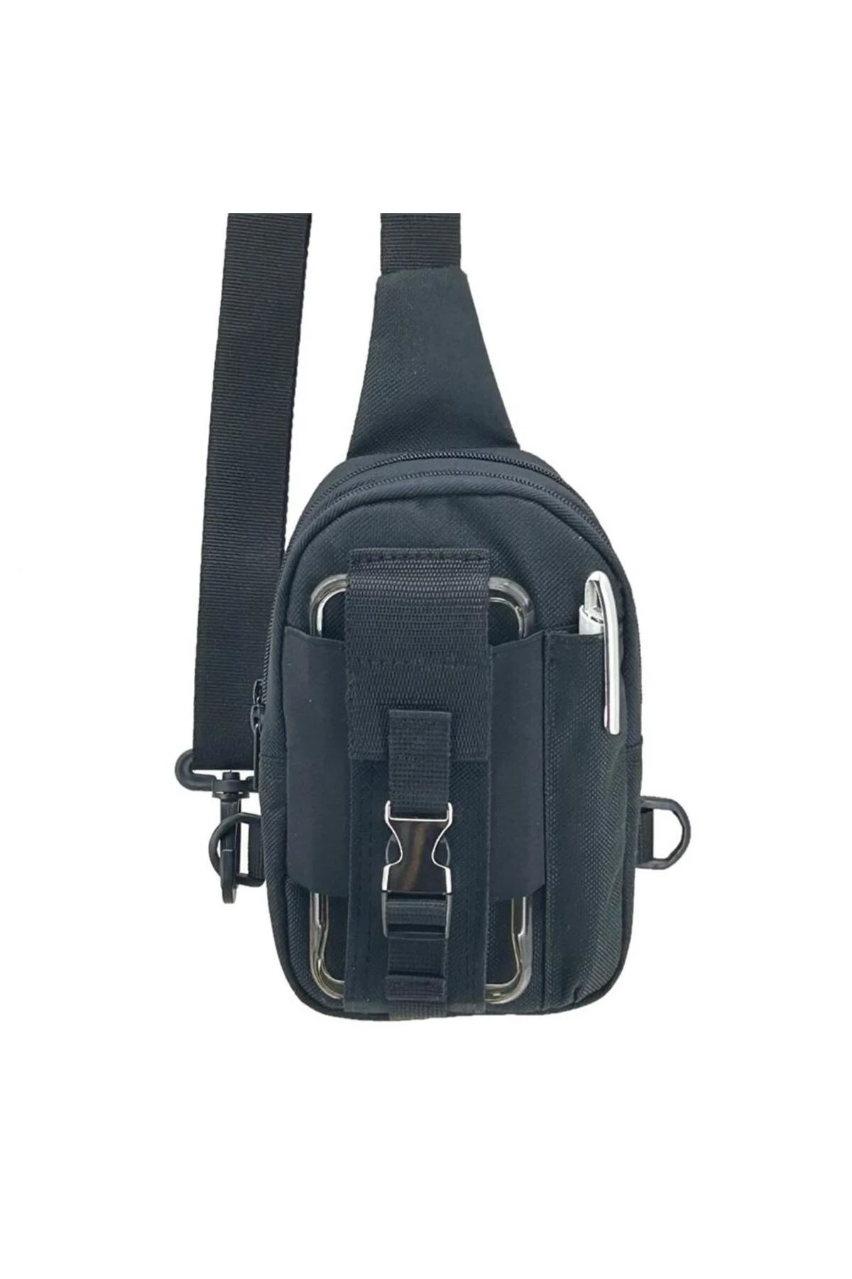 Taktikal 610D Cordura Göğüs ve Sırt Çantası Siyah