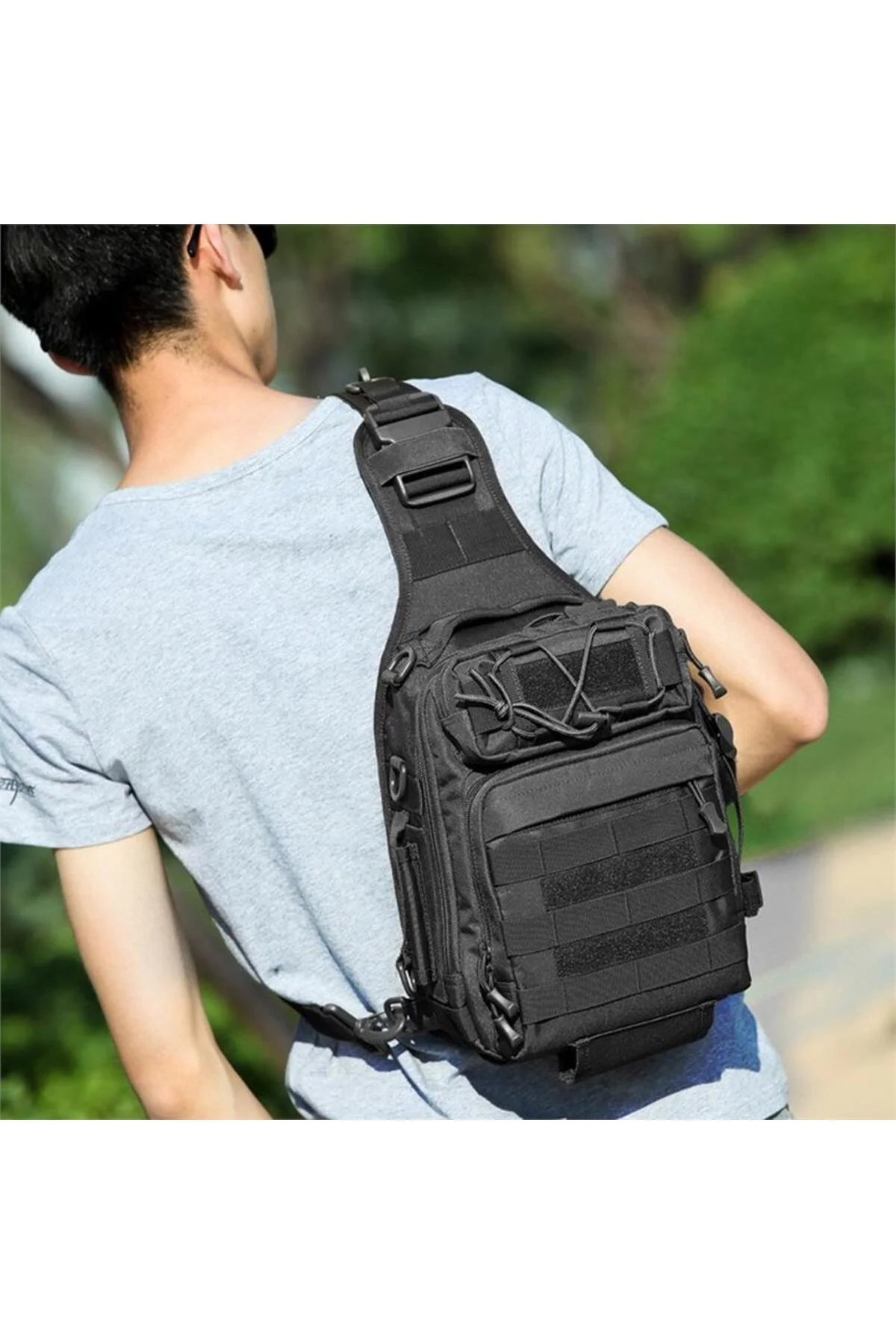 Taktikal TK1001 Bodybag Çapraz Askılı Çanta Siyah
