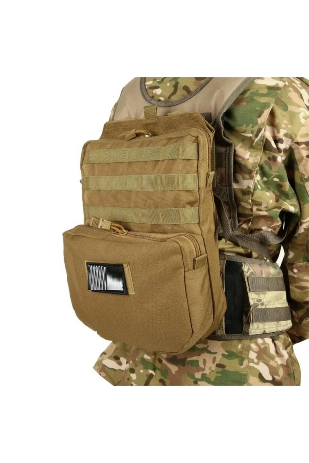 Taktikal TK1003 Molle Suluk Yelek Eklenti Çantası Camo