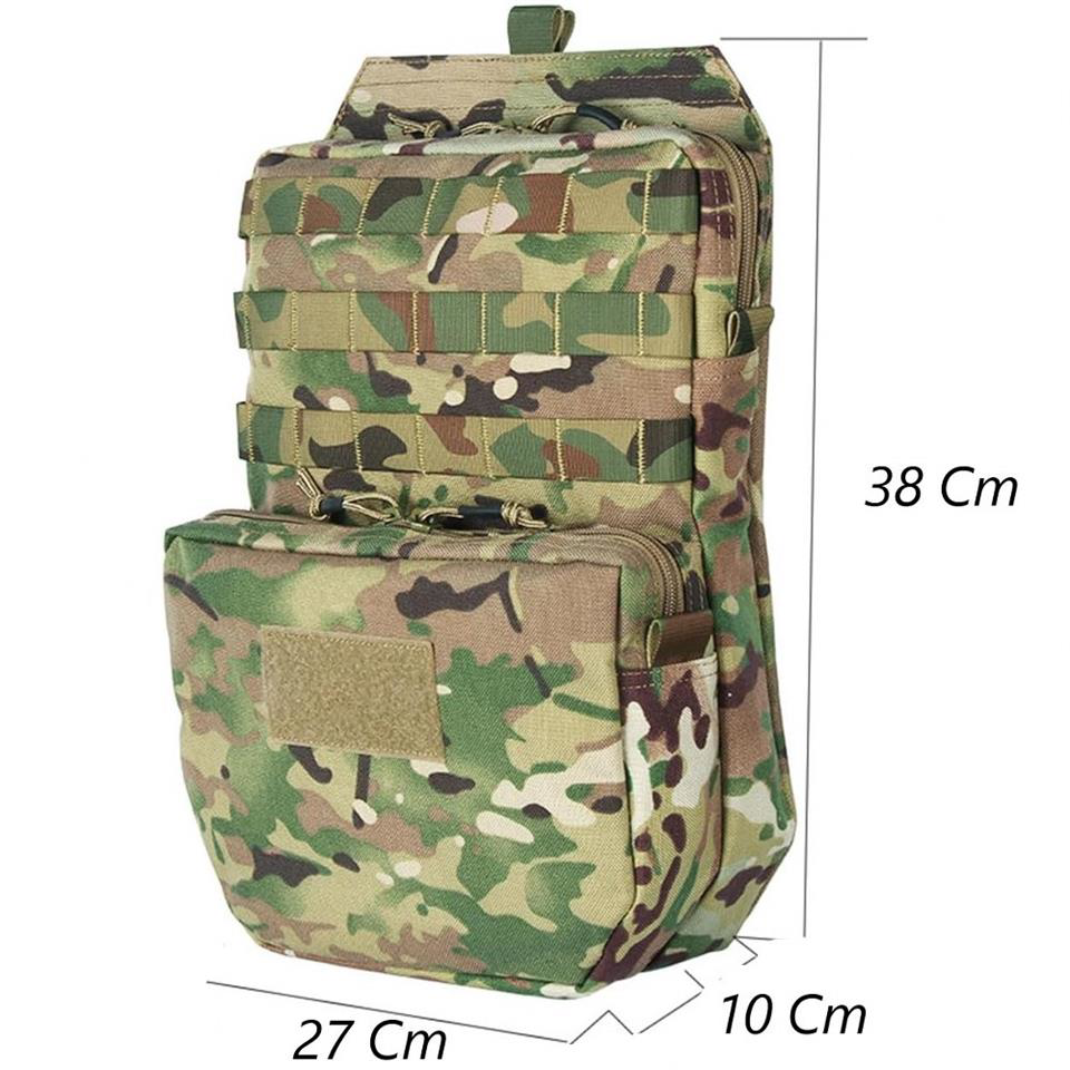 Taktikal TK1003 Molle Suluk Yelek Eklenti Çantası Kamuflaj