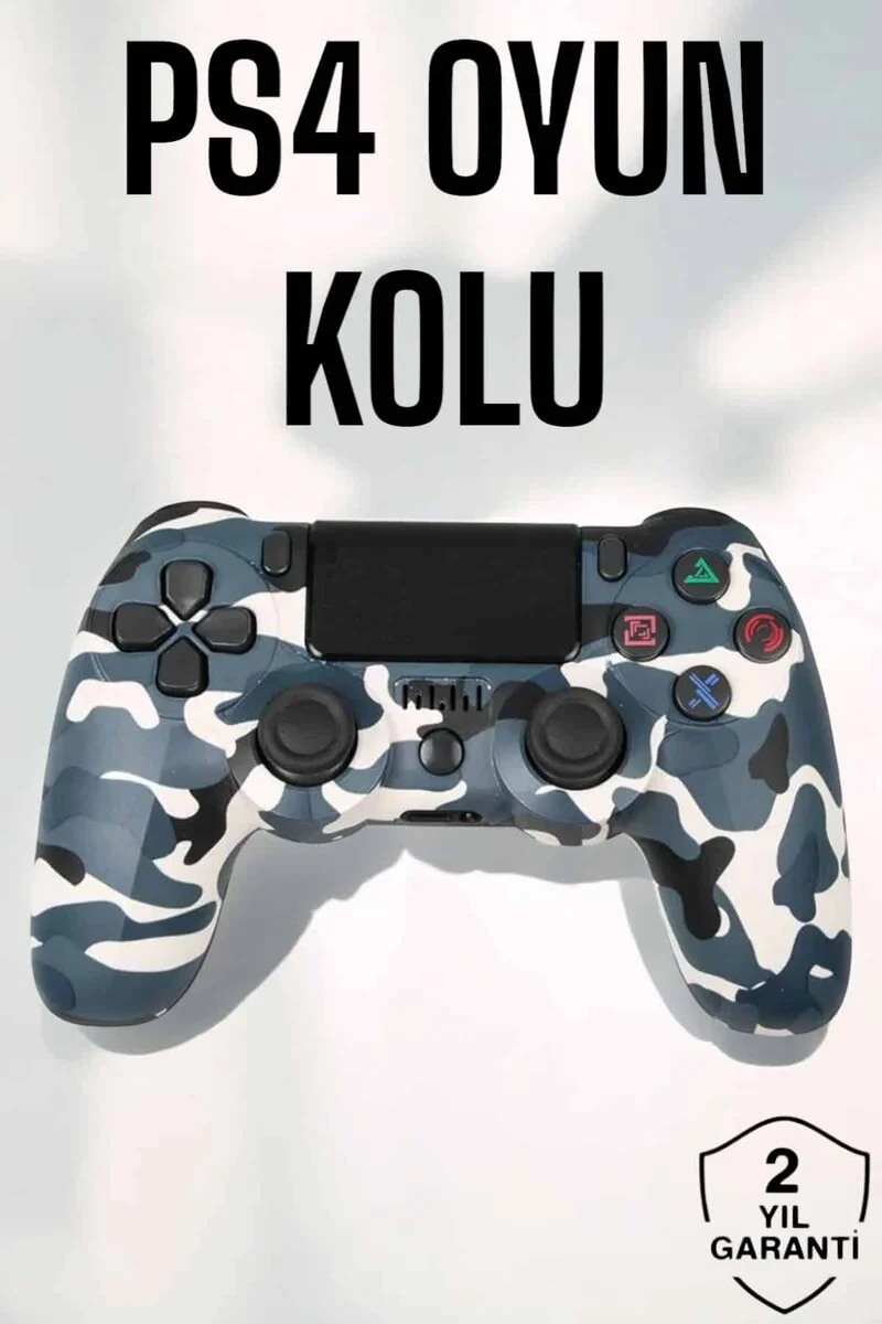 Taktiksel PS4 Kablosuz Kamuflajlı Joystick - Ergonomik ve Hassas Oyun Deneyimi