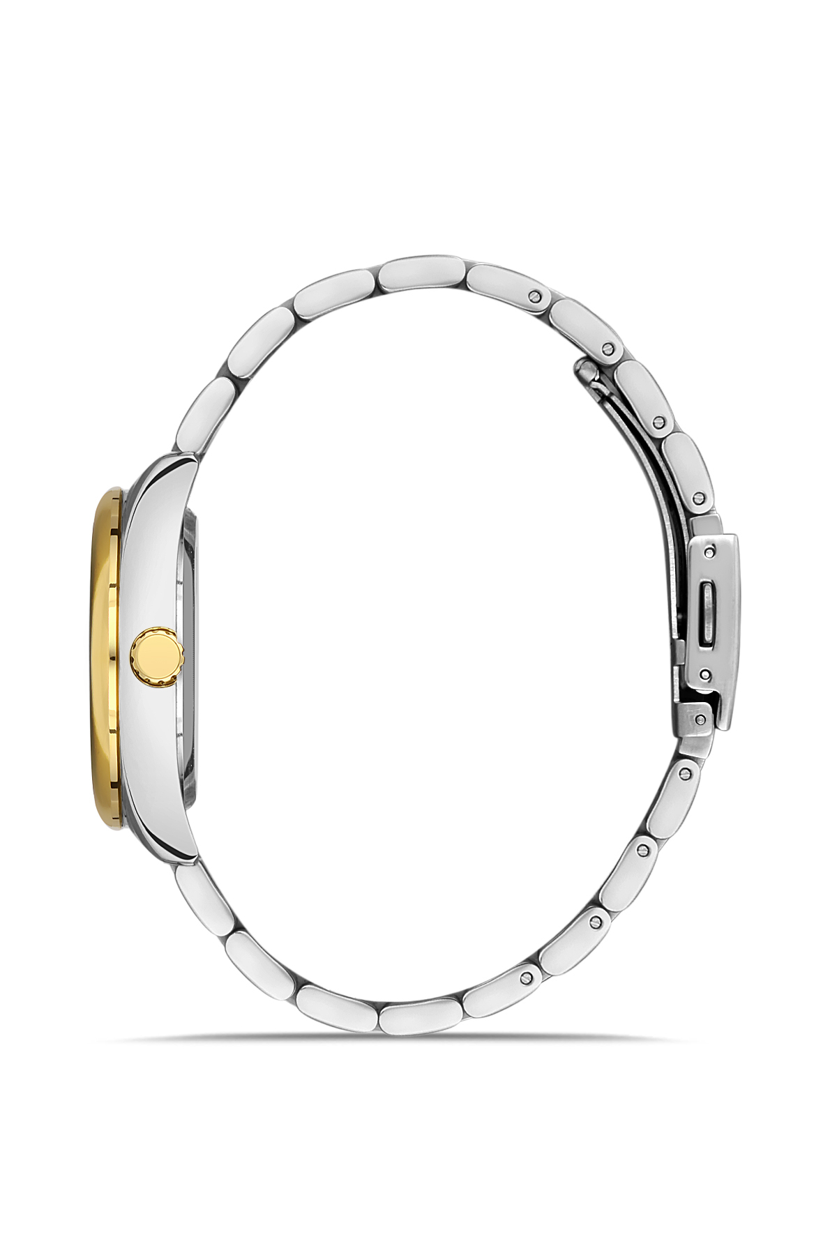 Takvimli Sarı Beyaz Kaplamalı Kadın Kol Saati - Dg-8384la-d1