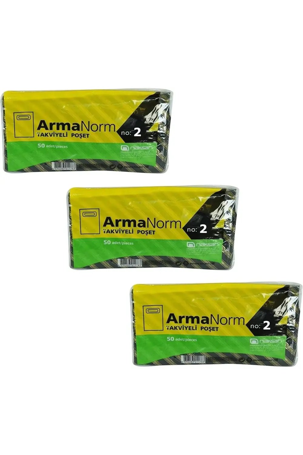 Takviyeli Desenli Çizgili Siyah Çanta Poşet Torba - 2 No - 26x38