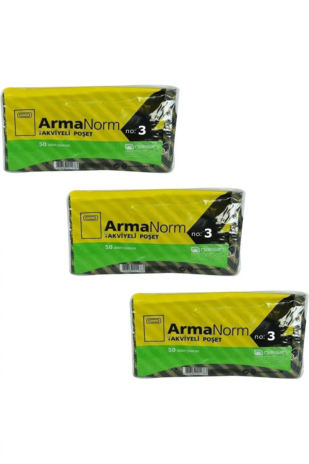 Takviyeli İnce Desenli Çizgili Siyah Çanta Poşet Torba - 33x45 Cm