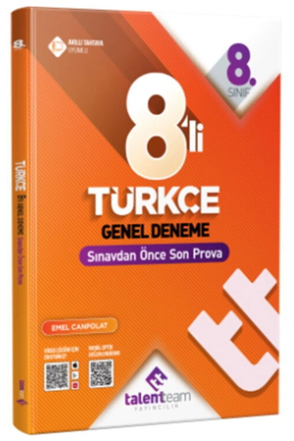 Talentteam Yayınları 8. Sınıf Türkçe 8 li Genel Deneme