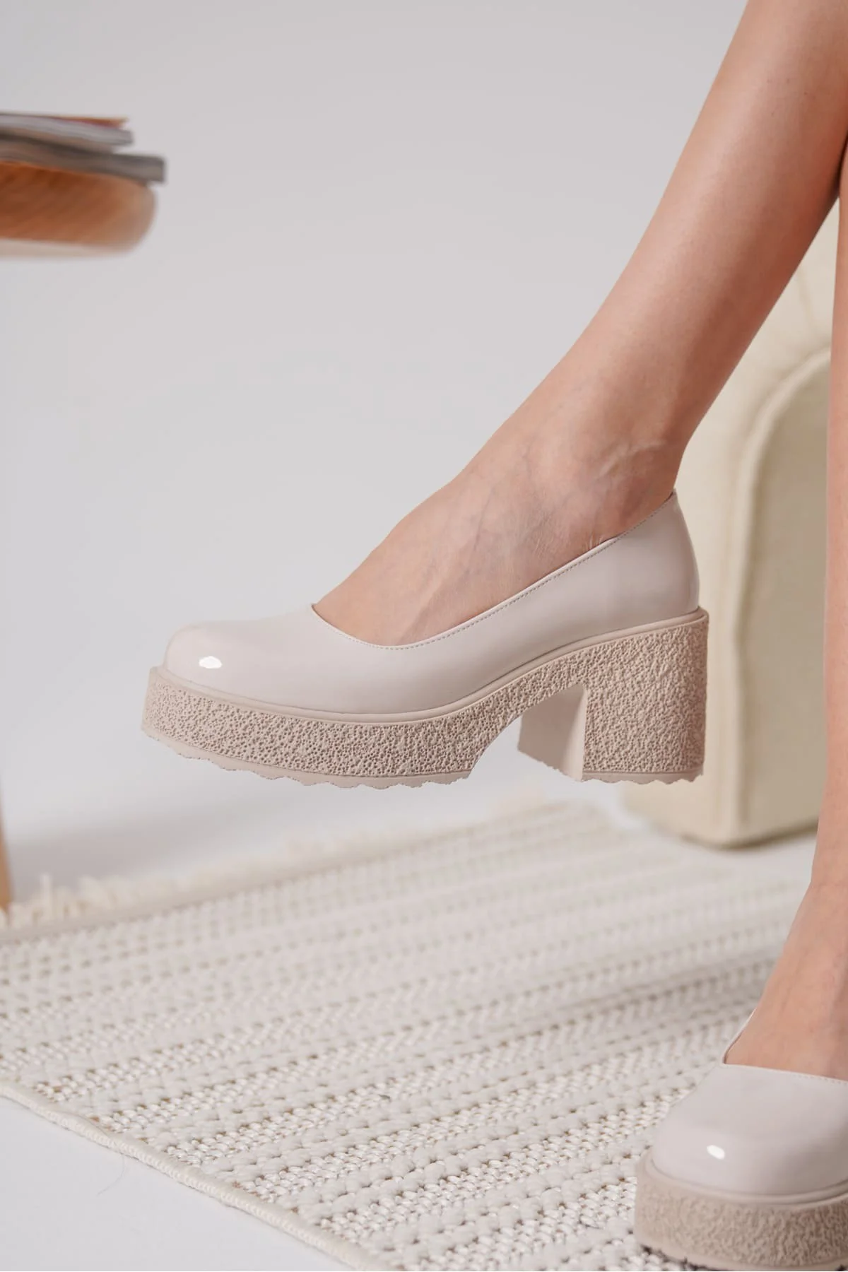 Talya Kadın Bej Rugan Günlük Ayakkabı