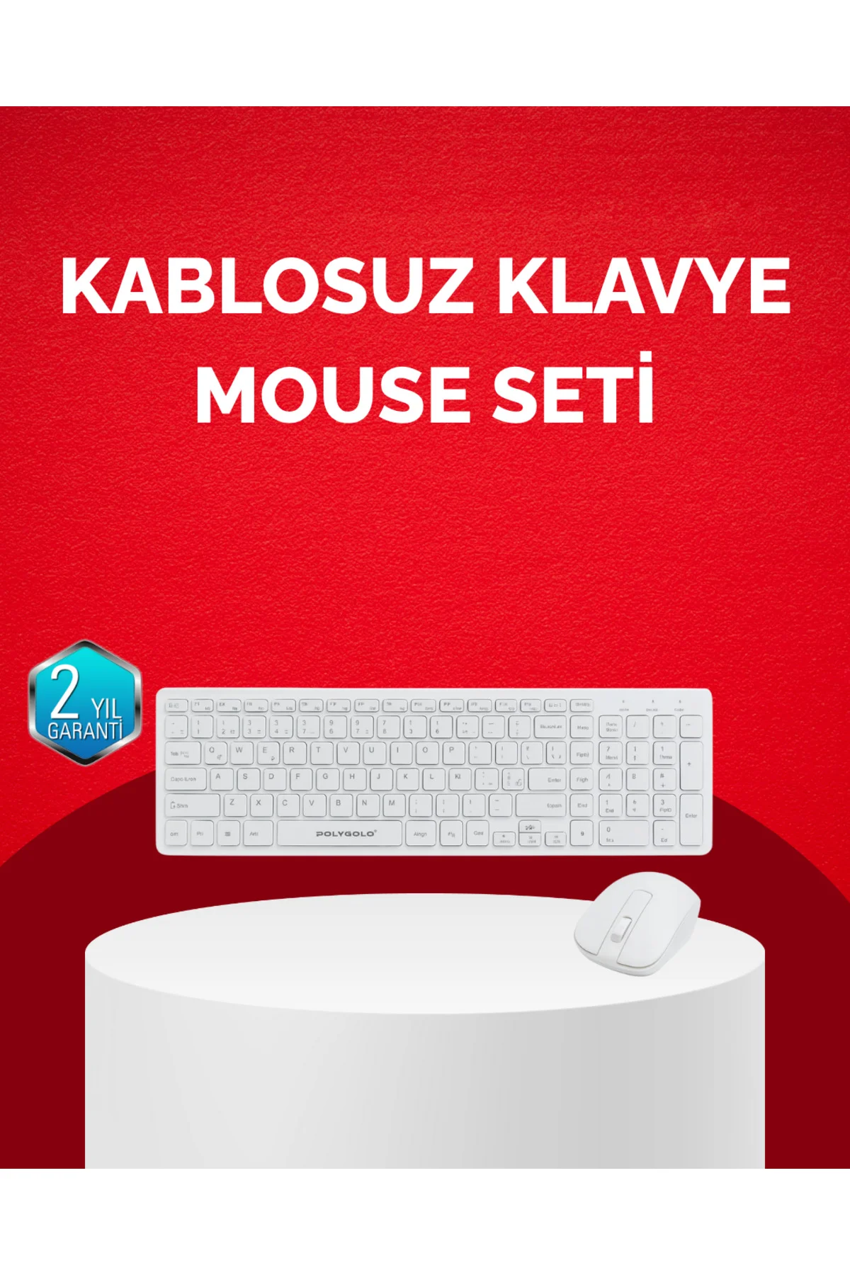 Tam Boy Kablosuz Klavye Mouse Seti - Gelişmiş Bağlantı Ve Sessiz