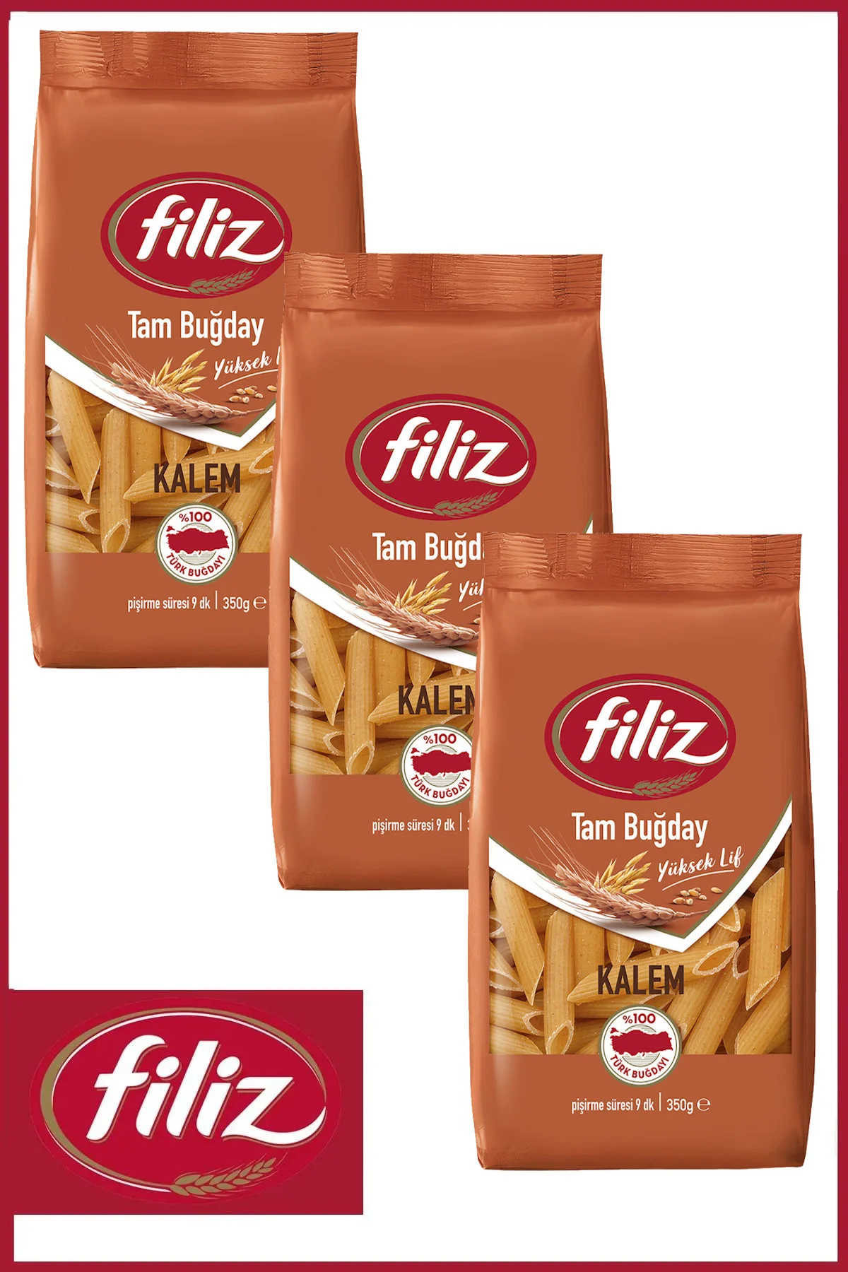 Tam Buğday Kalem 350 gr X 3 Adet