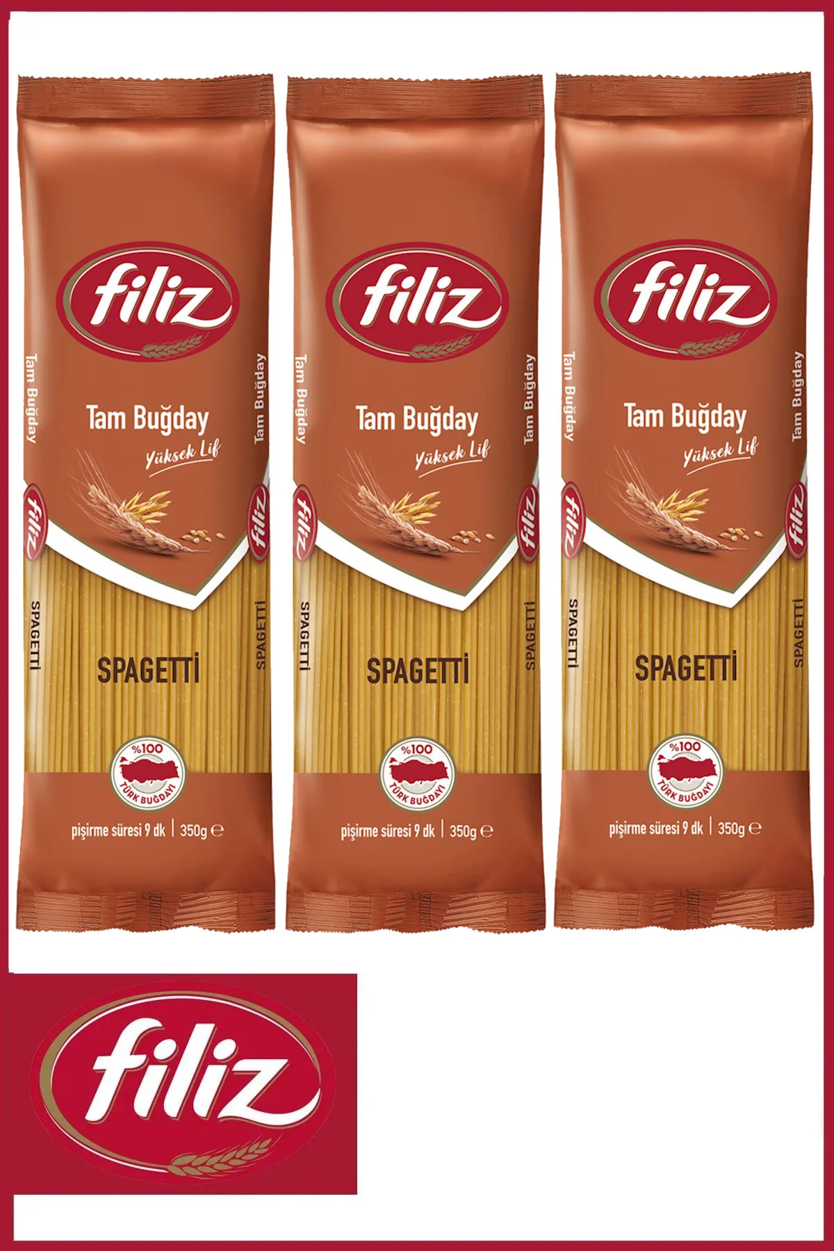 Tam Buğday Spagetti 350 gr X 3 Adet