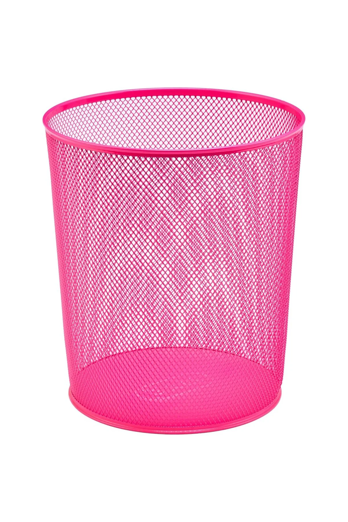 Tam Delikli Çöp Kovası Pembe