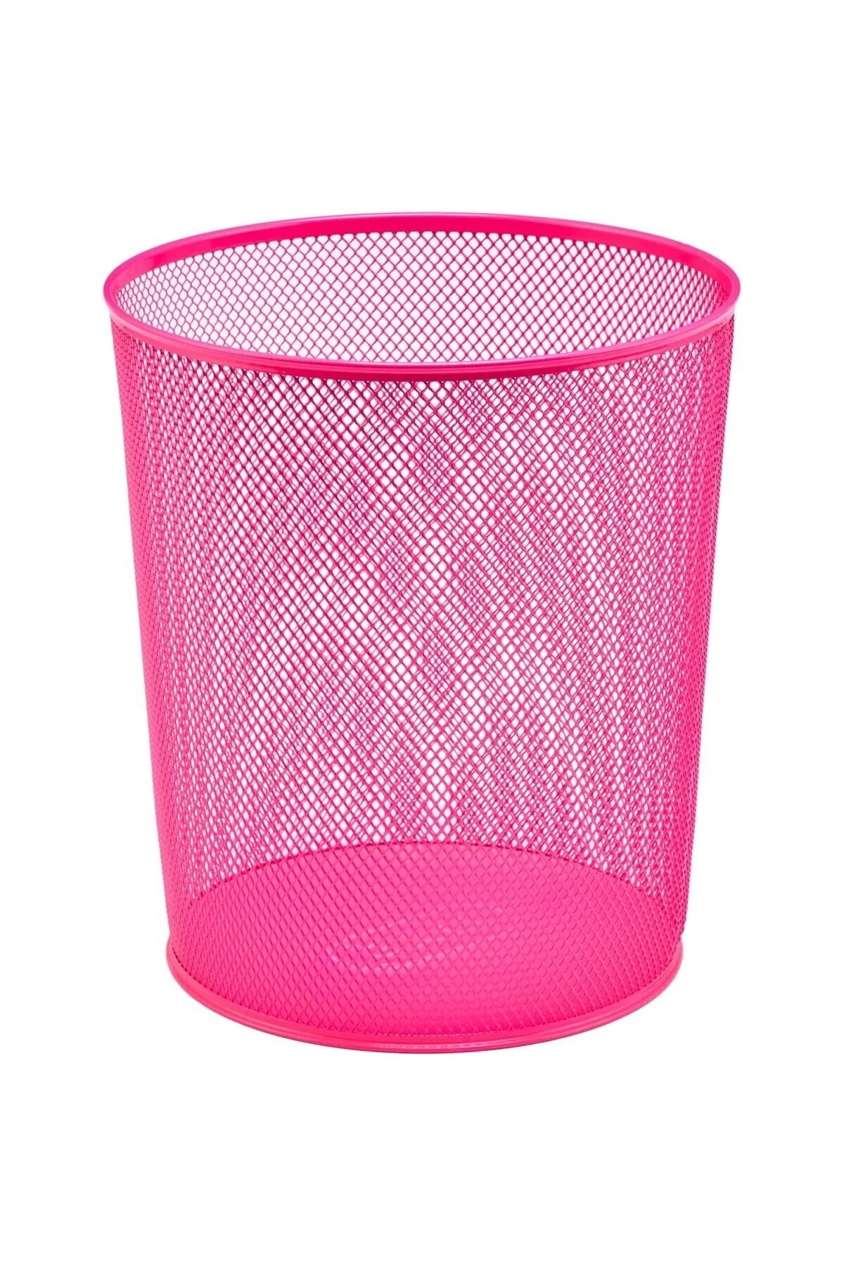 Tam Delikli Çöp Kovası Pembe