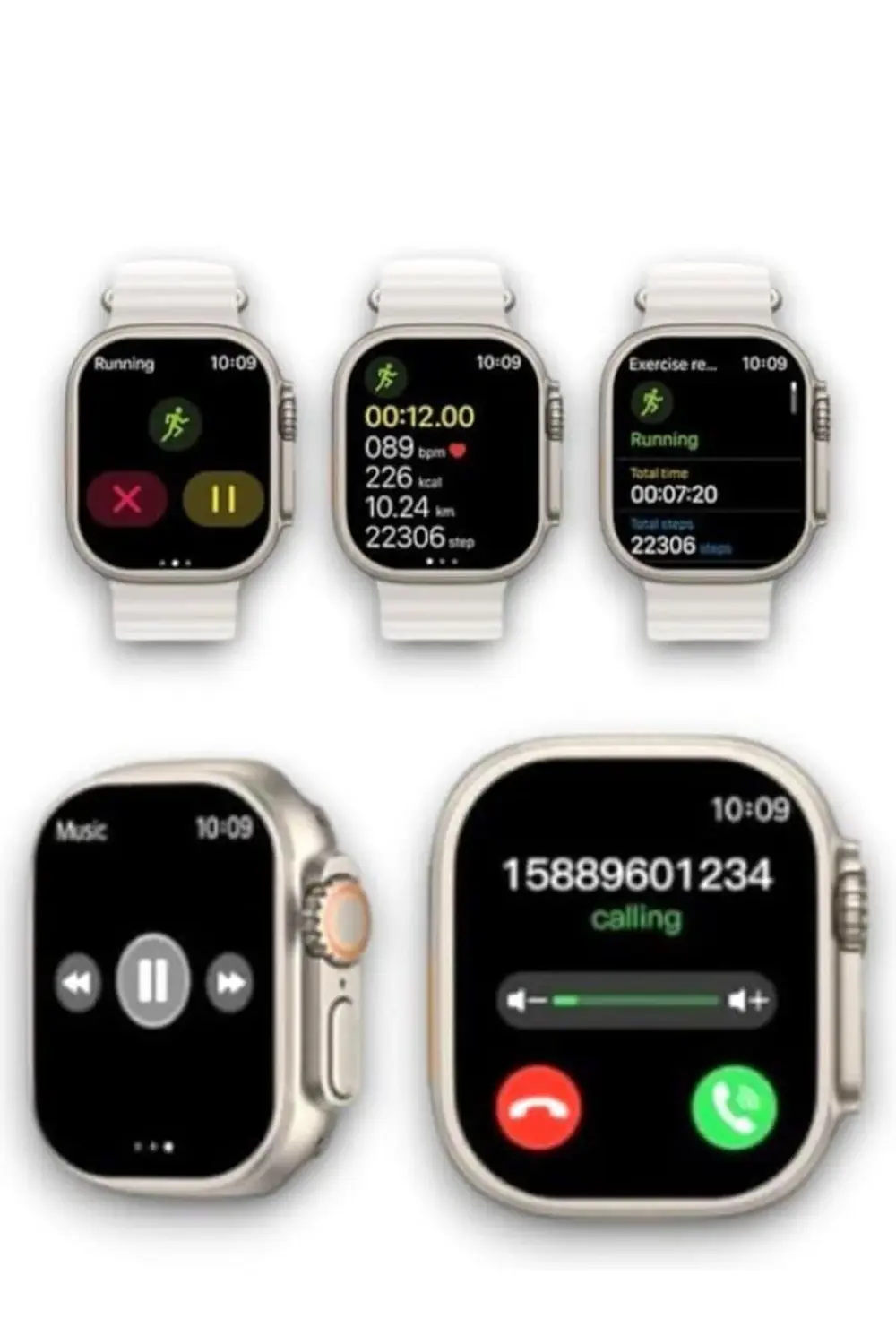 Tam Ekran Bt Çağrı Özellikli AKILLI SAAT