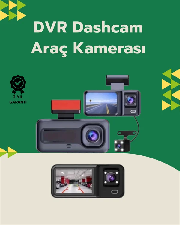 Tam Kapsamlı Araç Güvenliği: 3 Kameralı Full HD Kayıt Sistemi ile